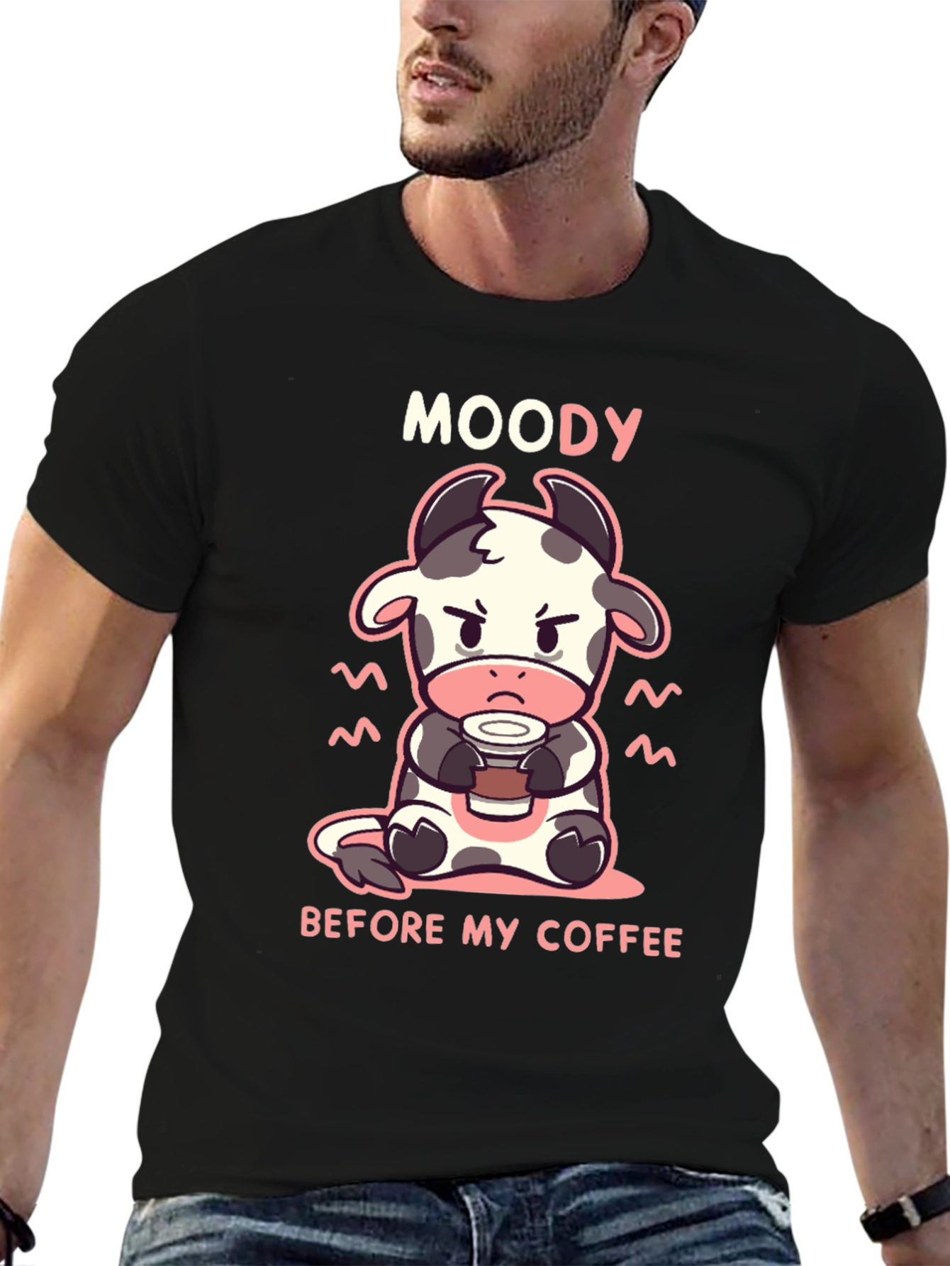 Moody Before Coffee Graphic Tee