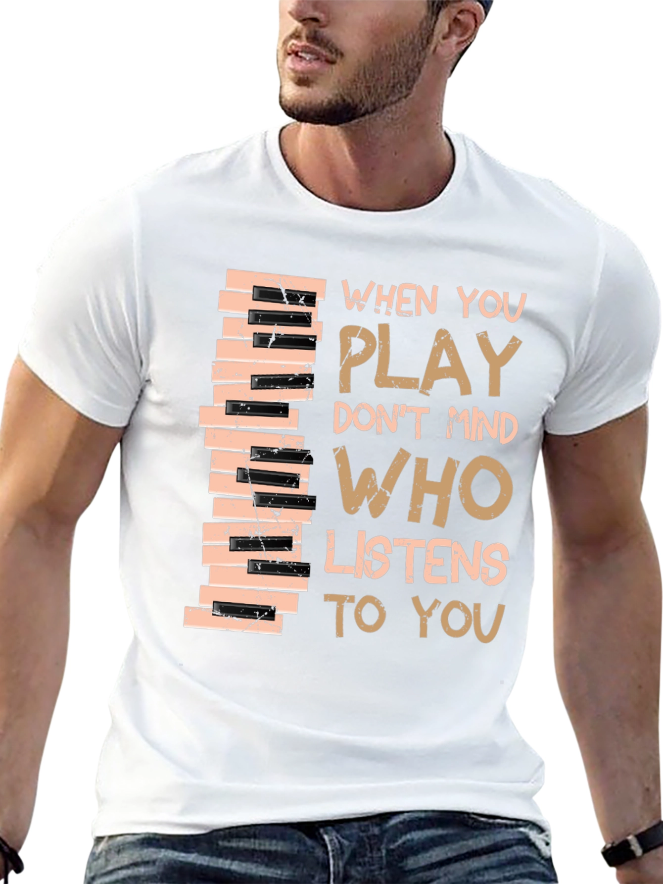 Piano Keys T-Shirt - Musical Inspiration
