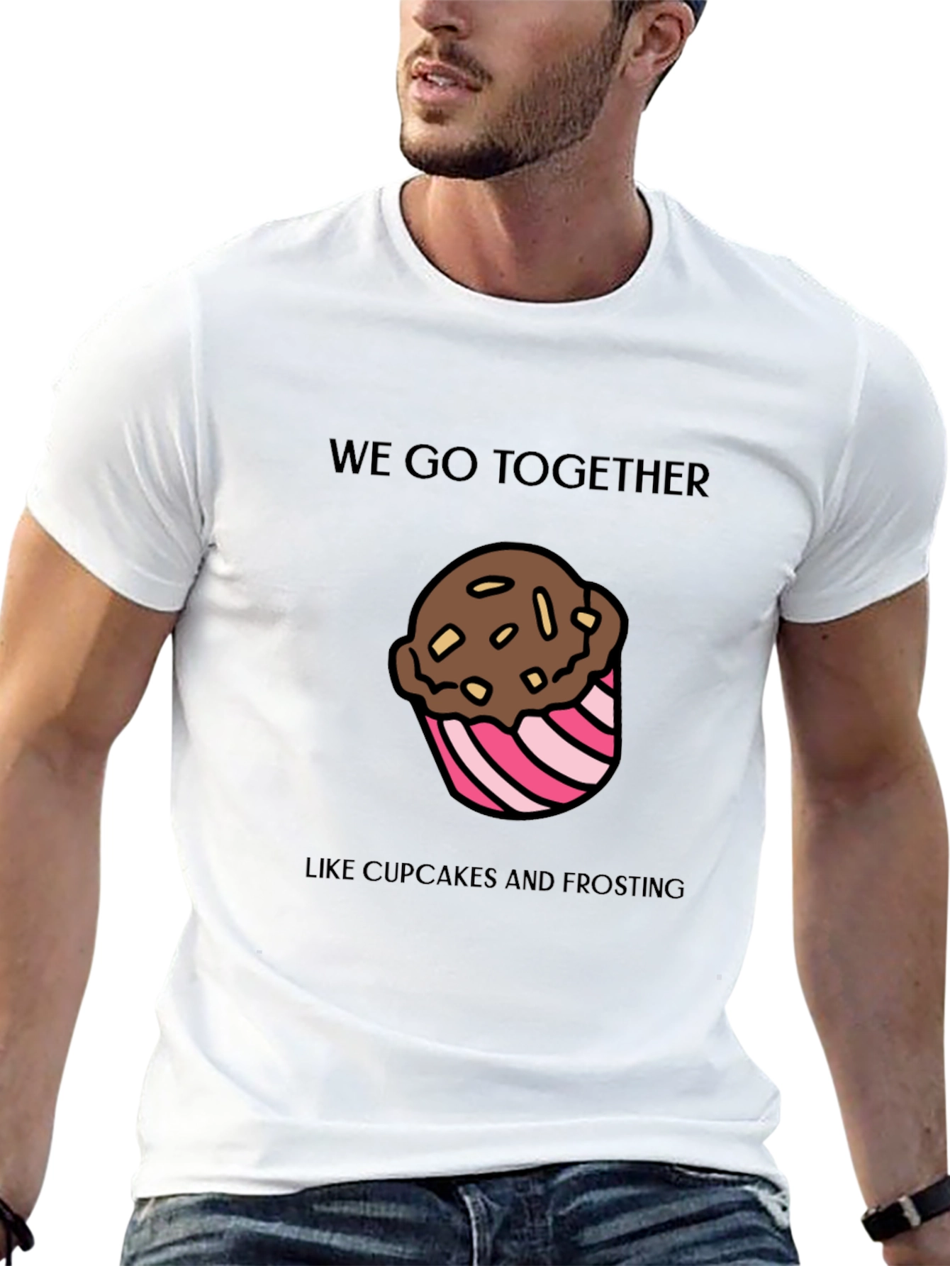 Sweet Match Tee: Cupcake & Frosting T-Shirt