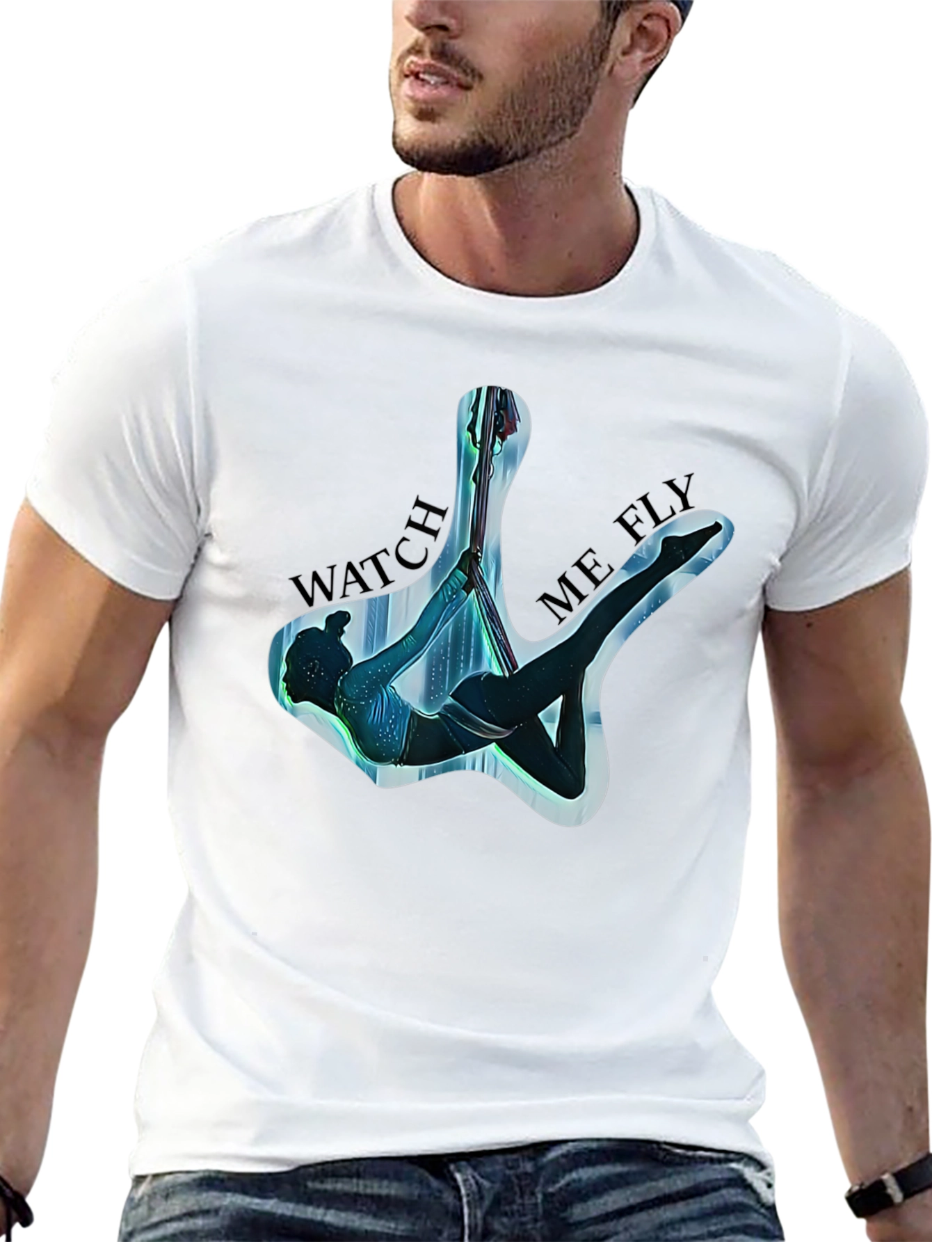 Aerial Arts Black T-Shirt - Watch Me Fly