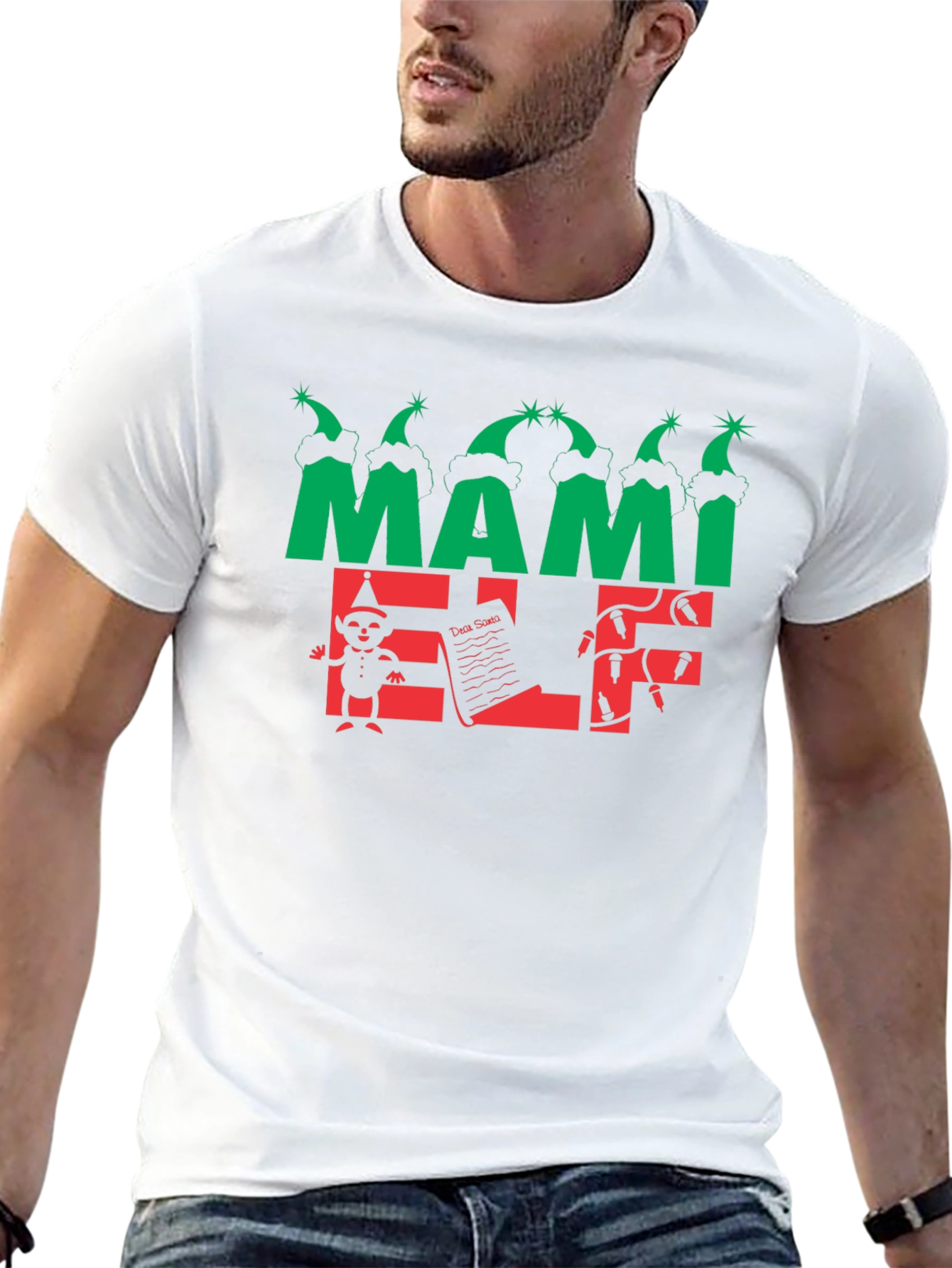 Mami Elf T-Shirt - Holiday Festive Wear