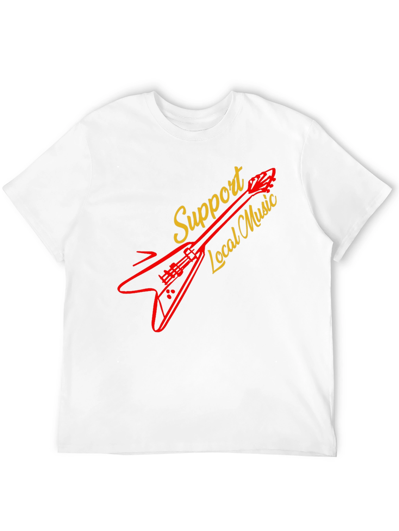 Support Local Music Guitar T-Shirt