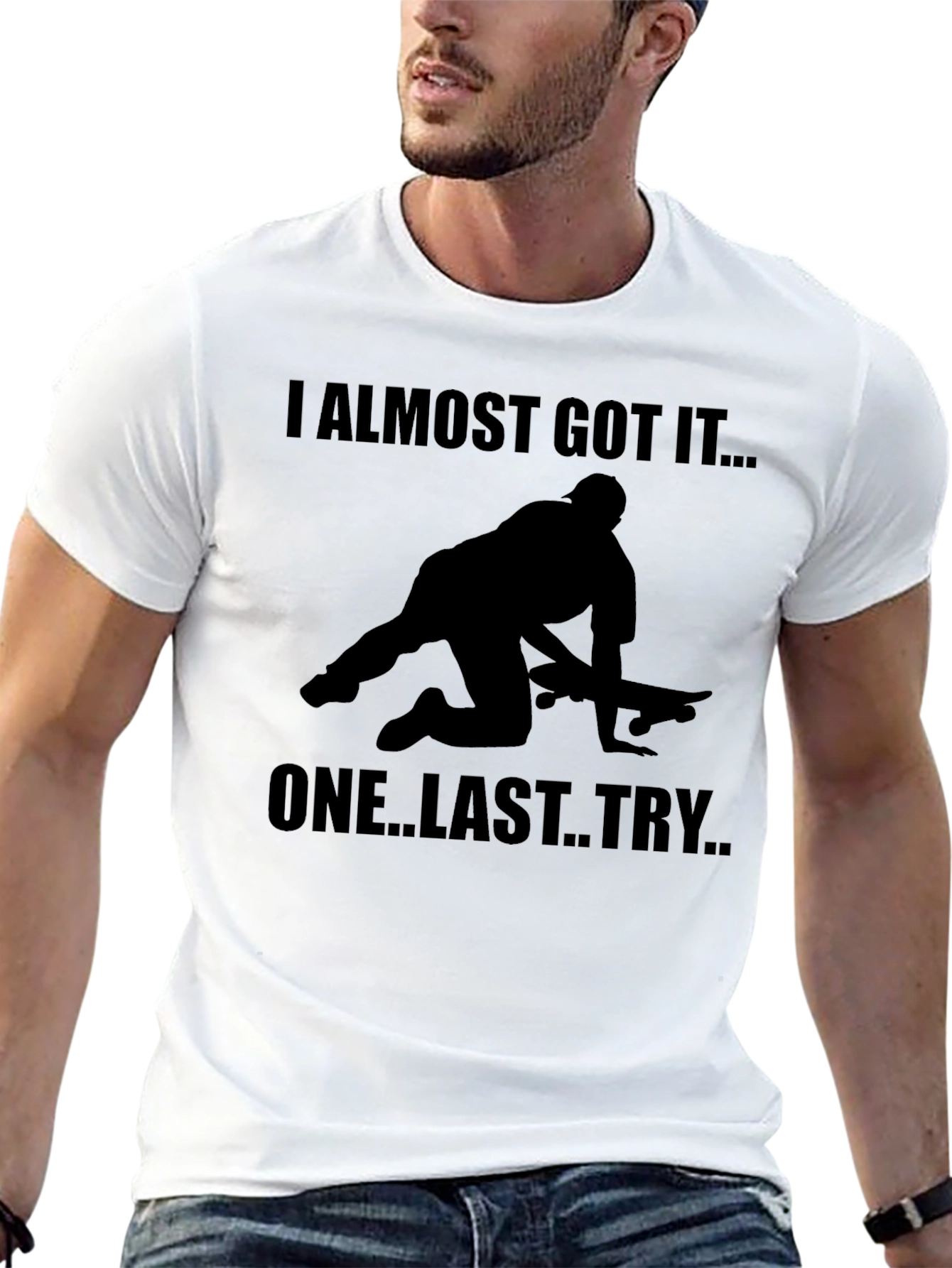 Skater Silhouette Graphic Tee - Last Try