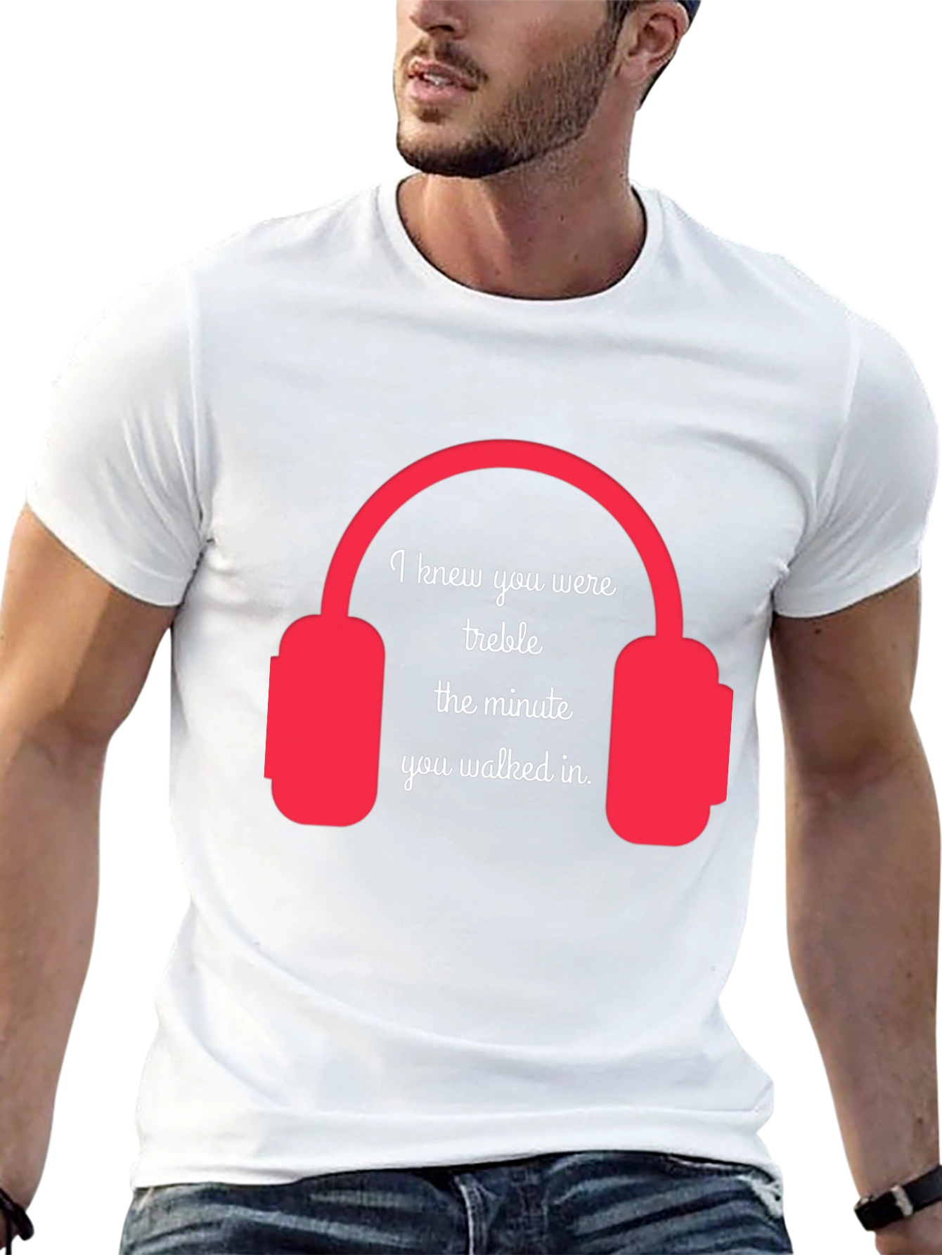 Treble Headphones Graphic T-Shirt