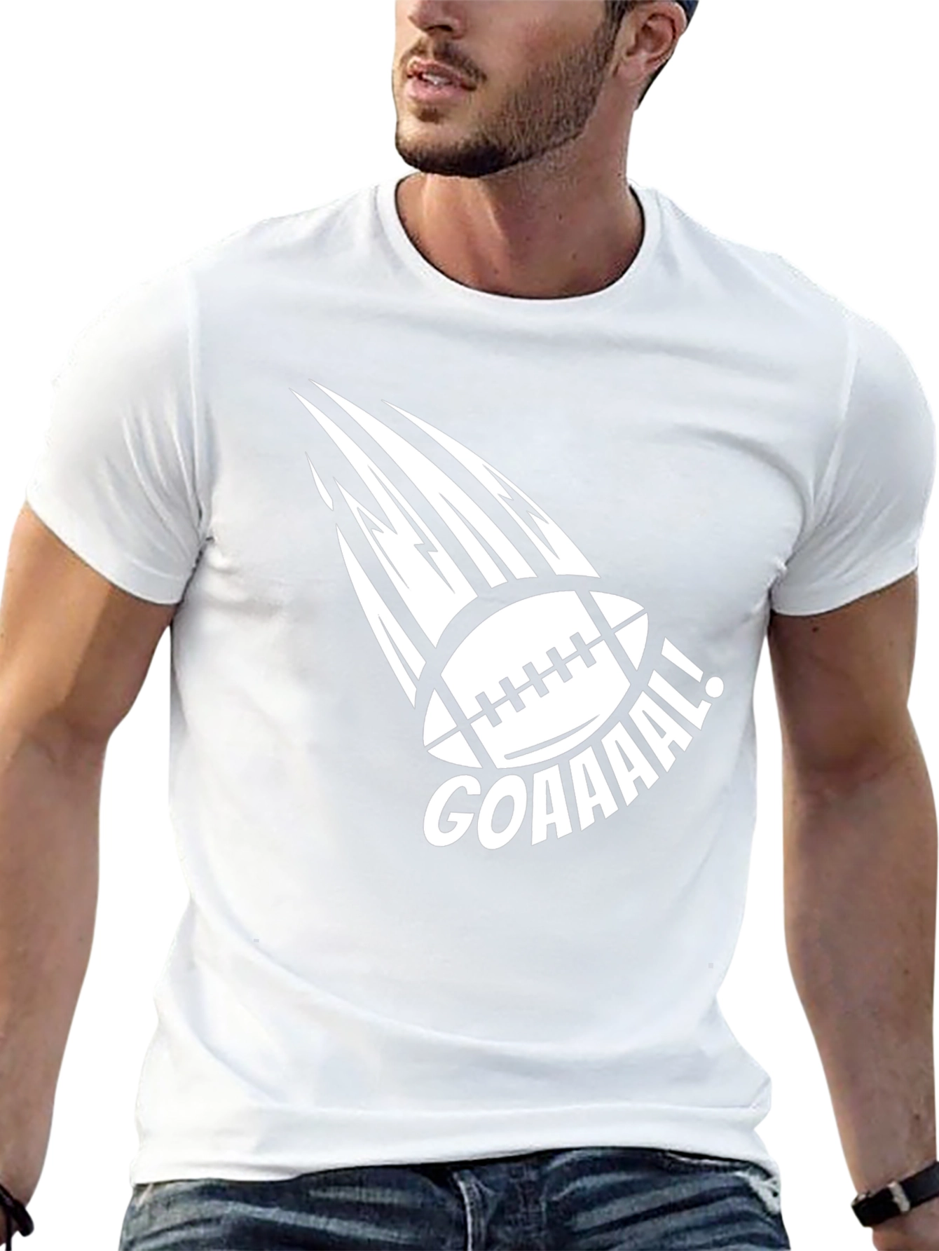 Goal! Football Graphic Tee - Black