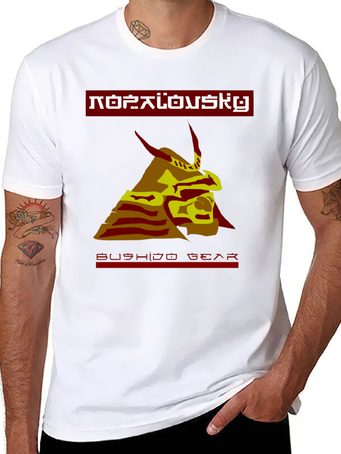 Bushido Bear Graphic Tee - Stylish Samurai Design