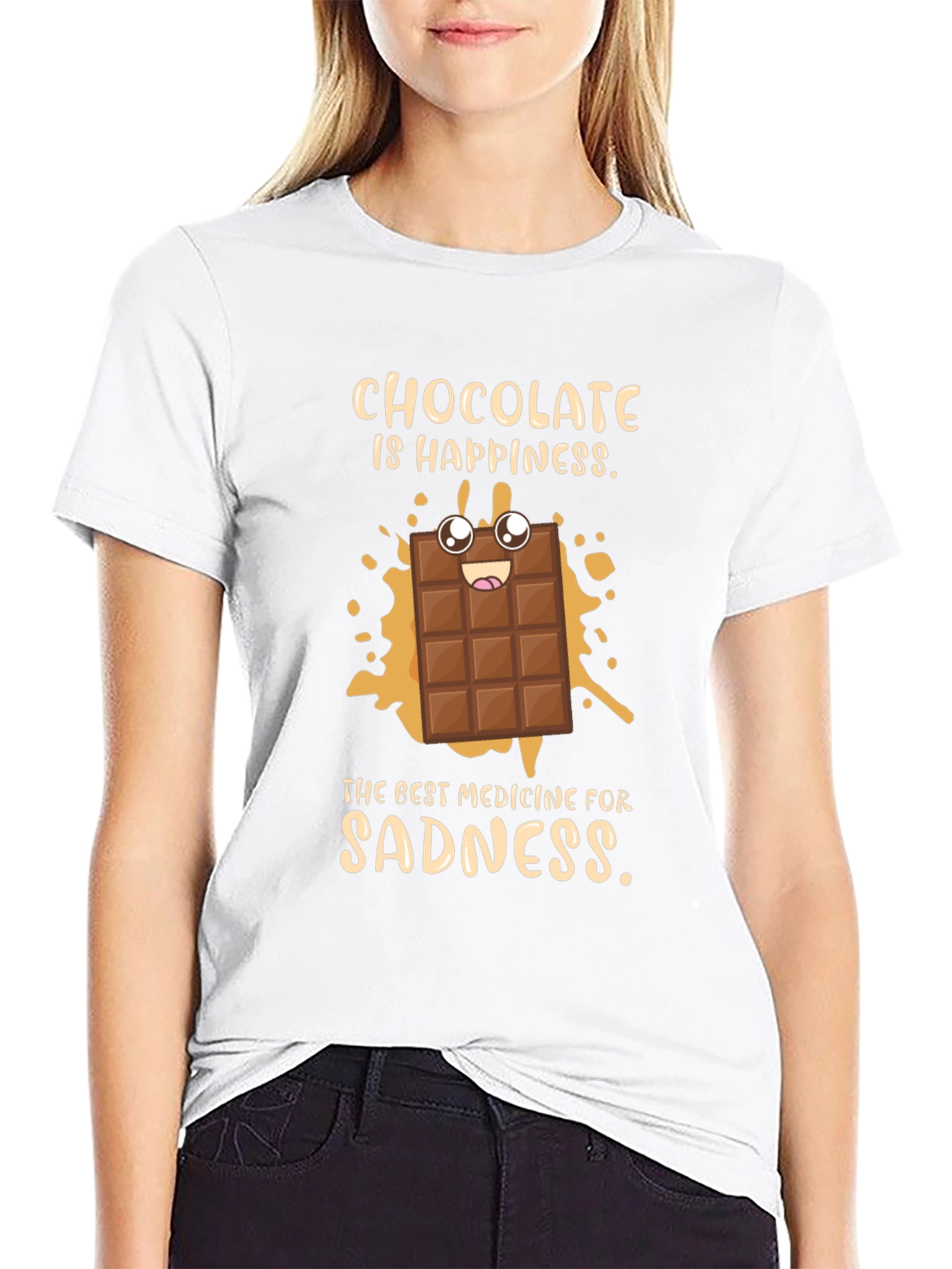 Chocolate Happiness Graphic T-Shirt
