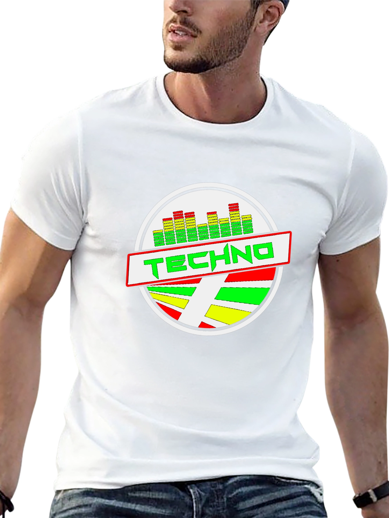 Techno Graphic Black T-Shirt