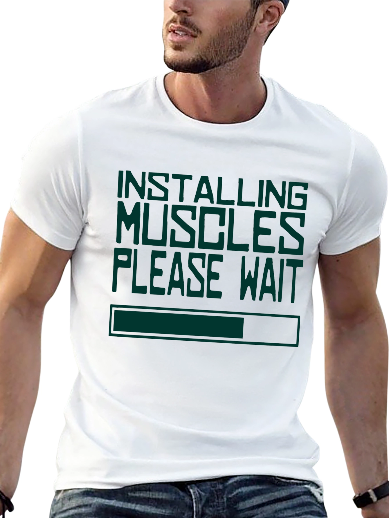 Installing Muscles Funny T-Shirt