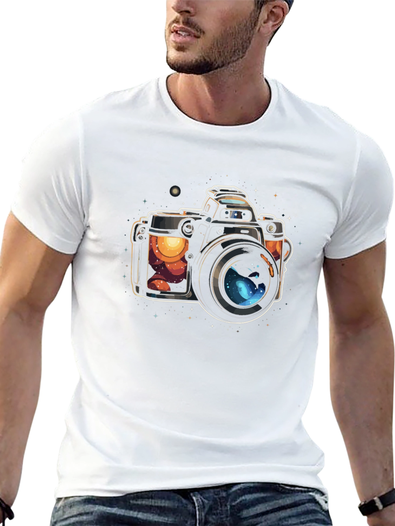 Cosmic Camera Graphic T-Shirt