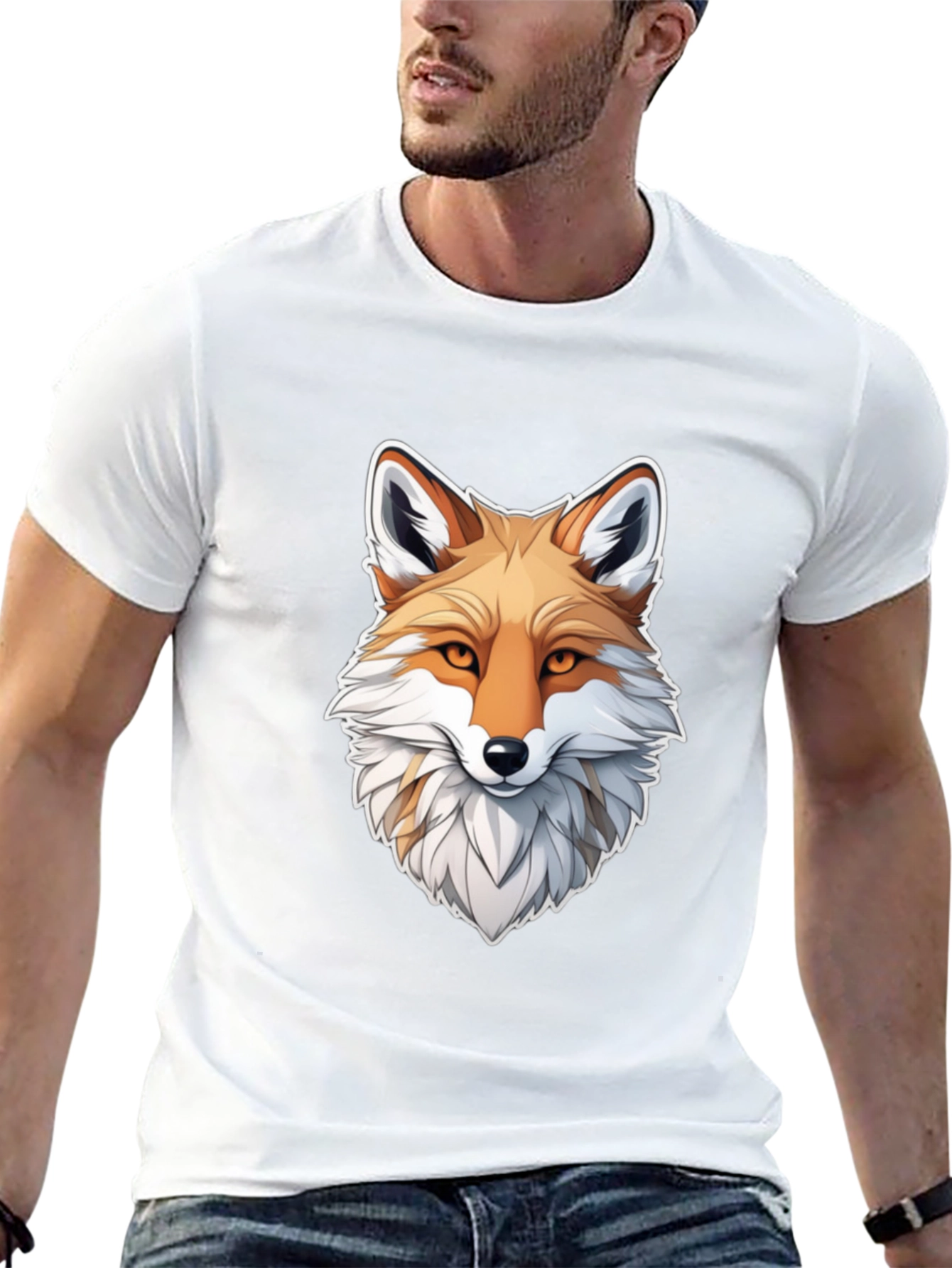 Fox Graphic Black T-Shirt for Men
