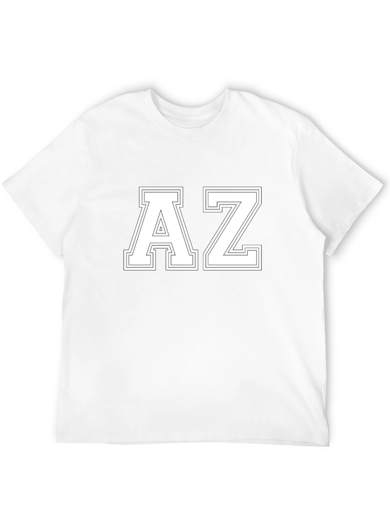 AZ Varsity Style Black T-Shirt