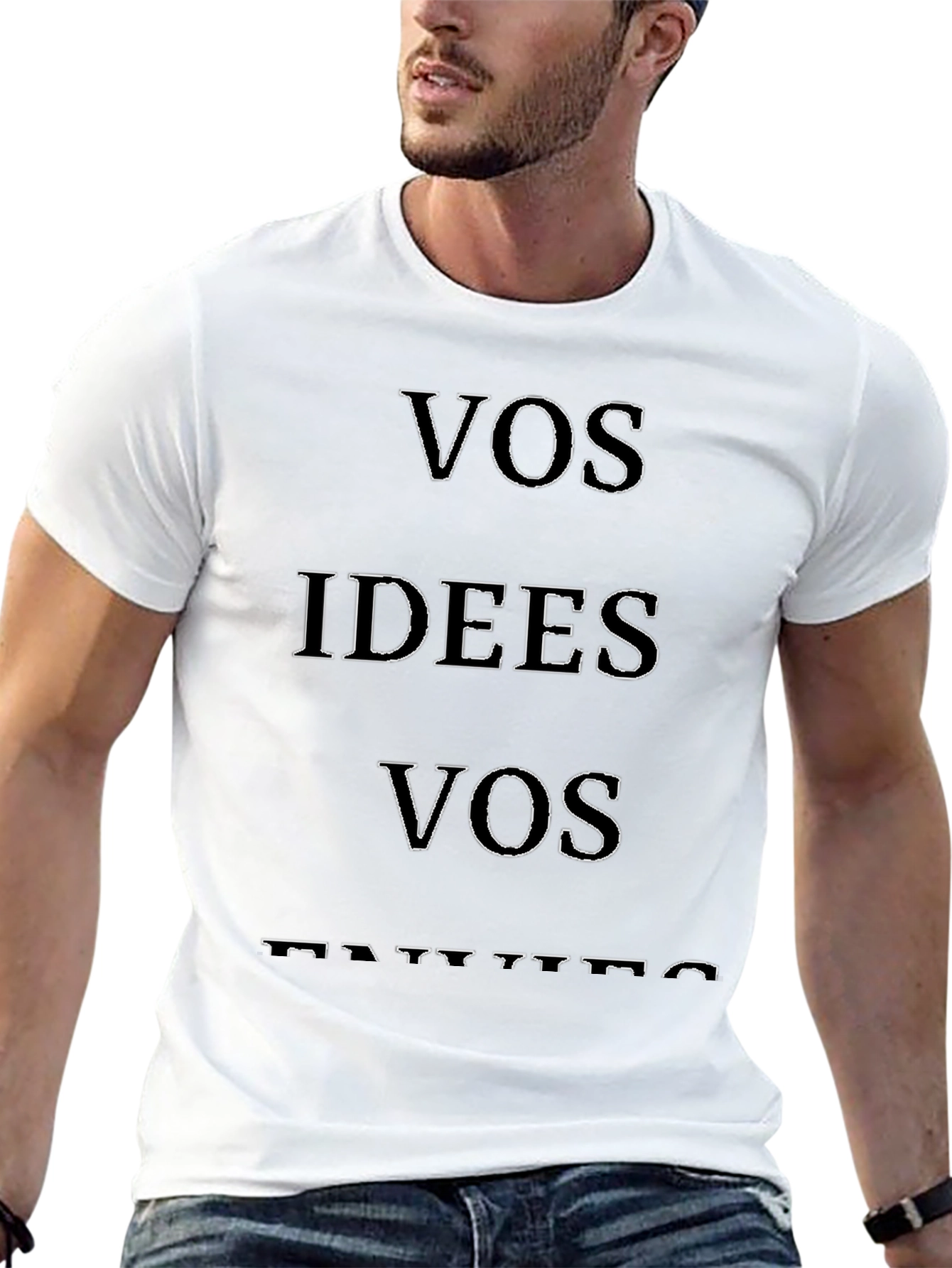 Vos Ideas Vos Datos Black Graphic Tee