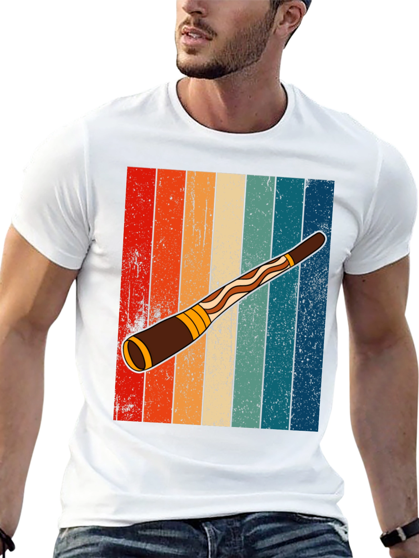 Retro Didgeridoo Graphic Tee
