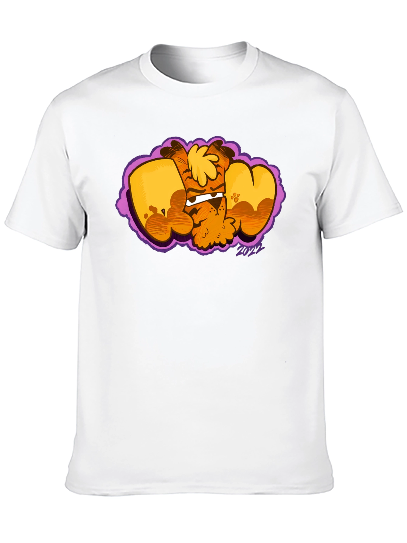 Cartoon Dog Graphic Black T-Shirt - Fun & Unique