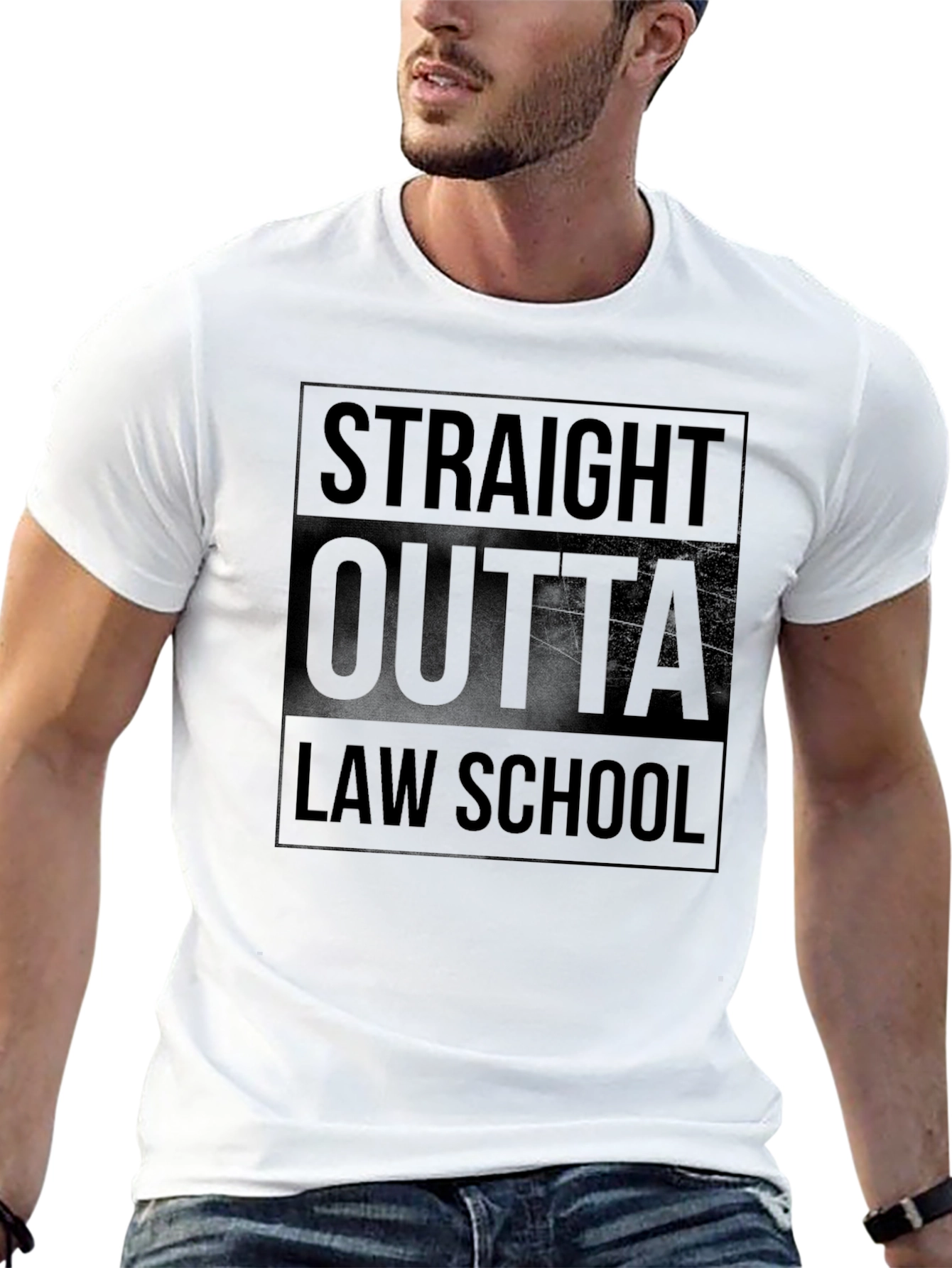 Straight Outta Law School T-Shirt - Black