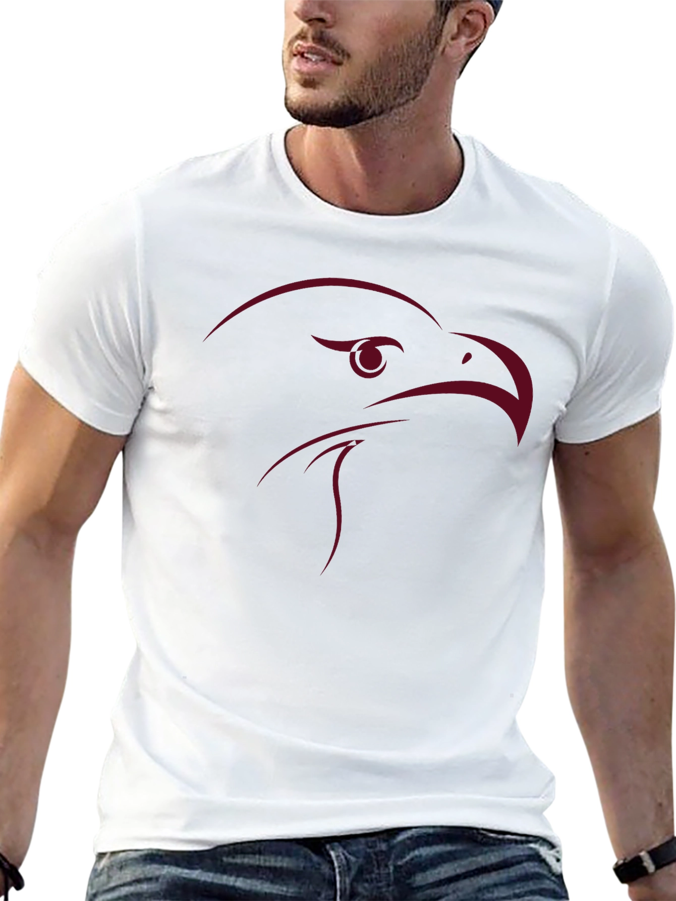Bold Eagle Graphic T-Shirt - Mens Black Tee