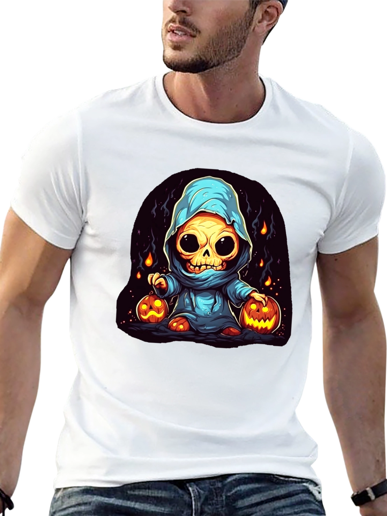 Spooky Skeleton Halloween T-Shirt