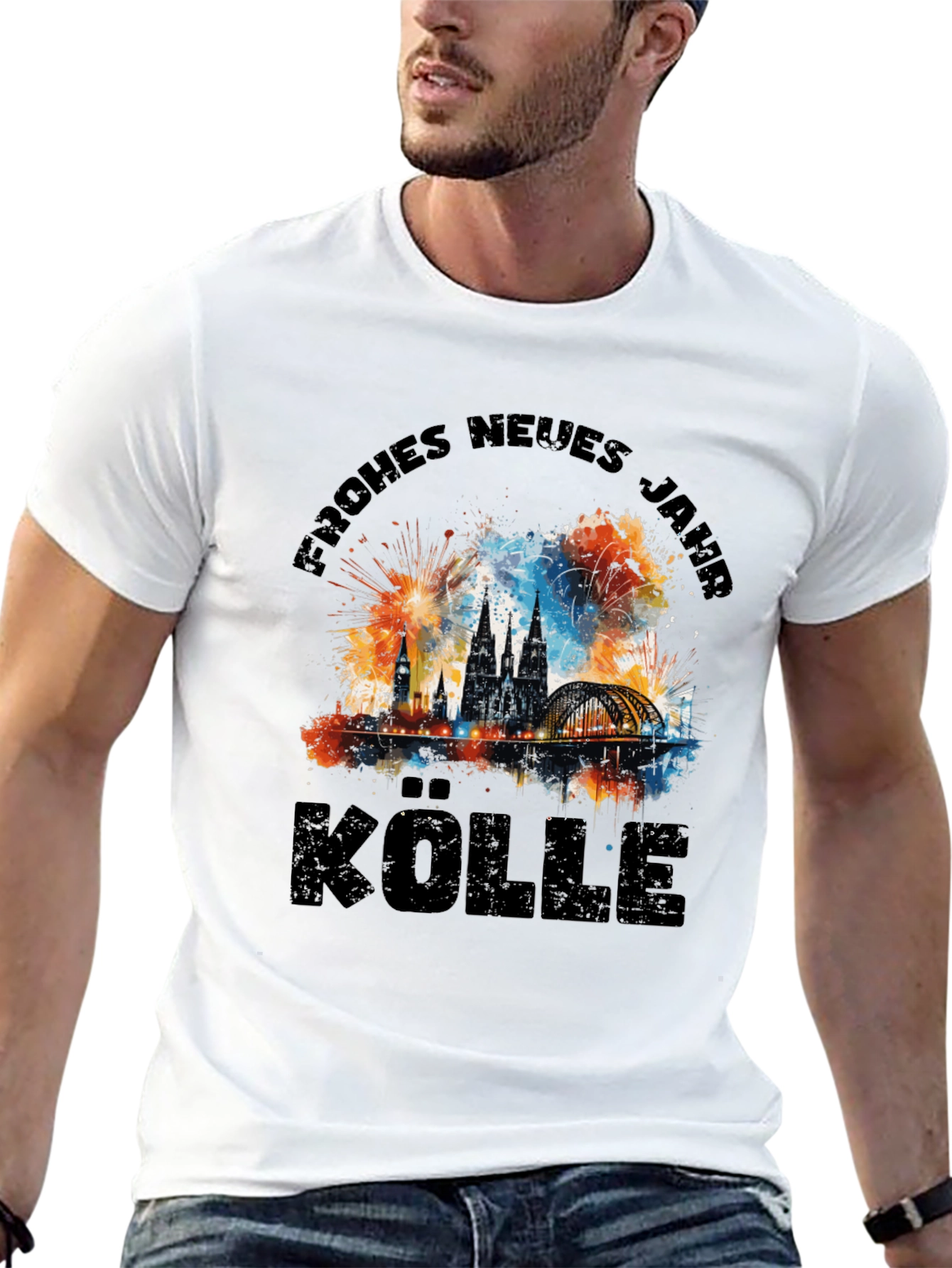 Frohes Neues Jahr Kölle Black T-Shirt