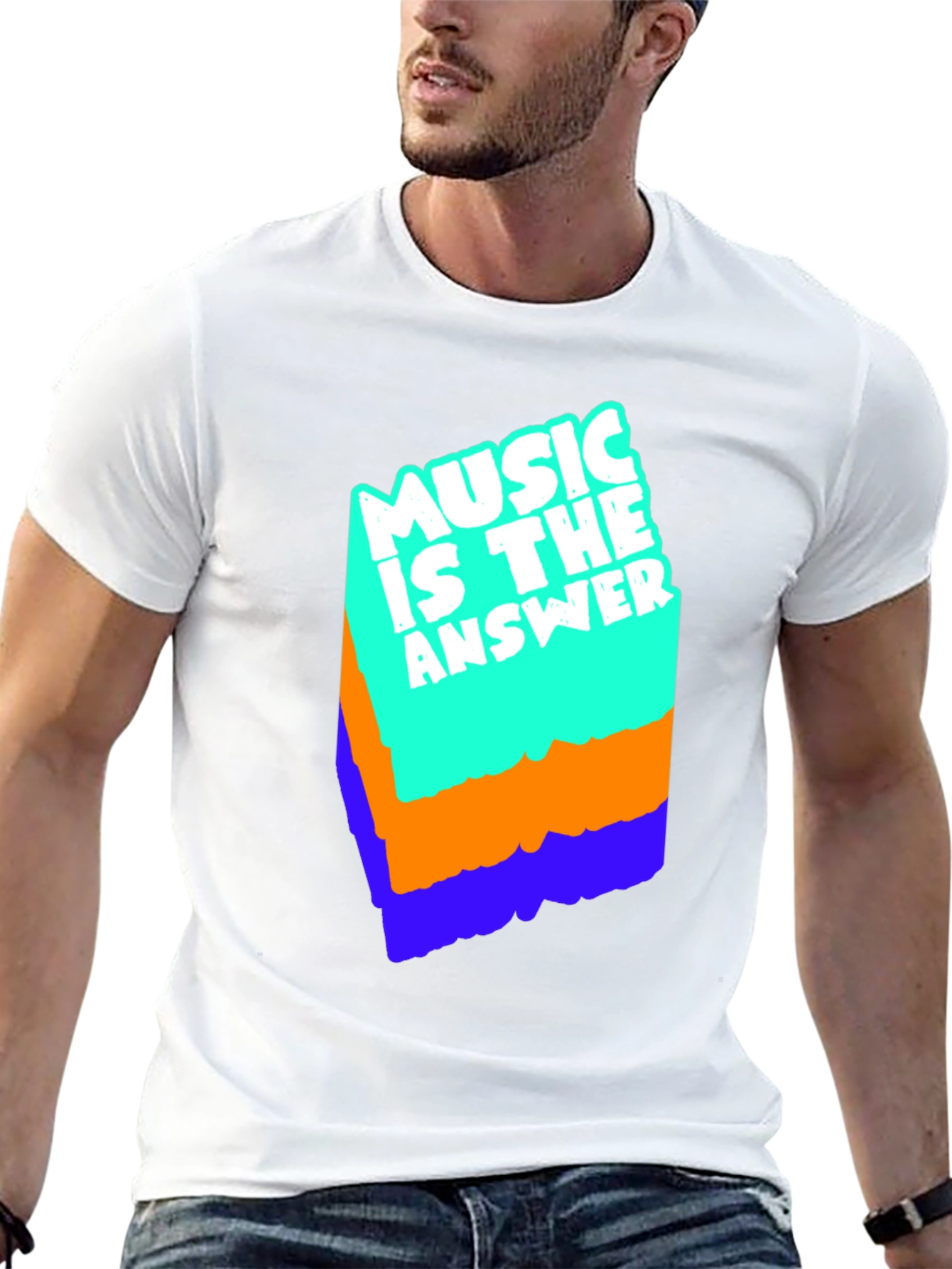 Music Is The Answer Graphic T-Shirt