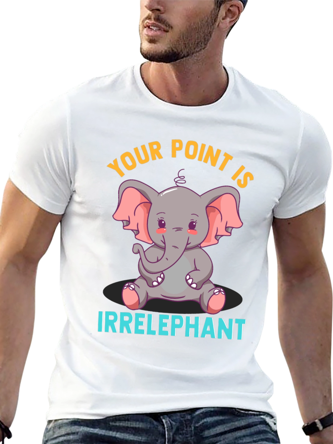 Irrelephant Humor Graphic T-Shirt