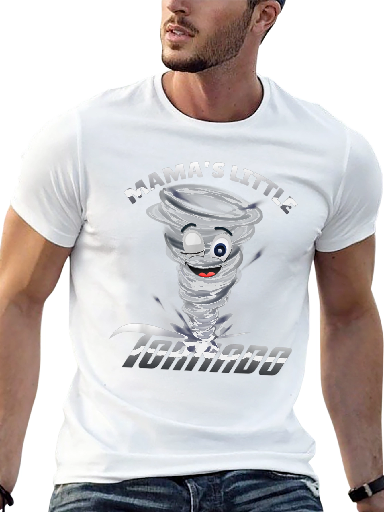 Mamas Little Tornado Graphic Tee - Black