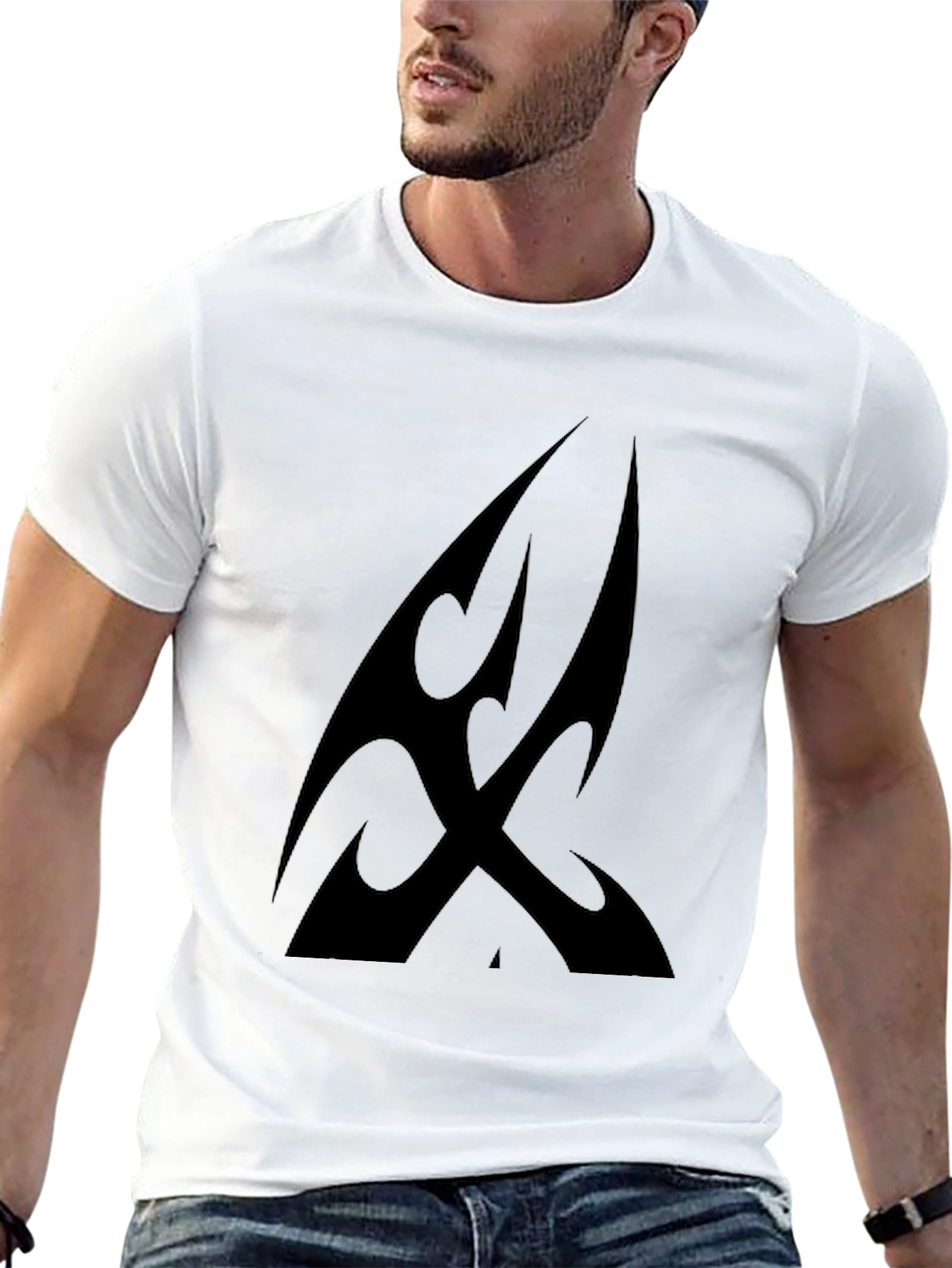 Tribal Graphic Black T-Shirt