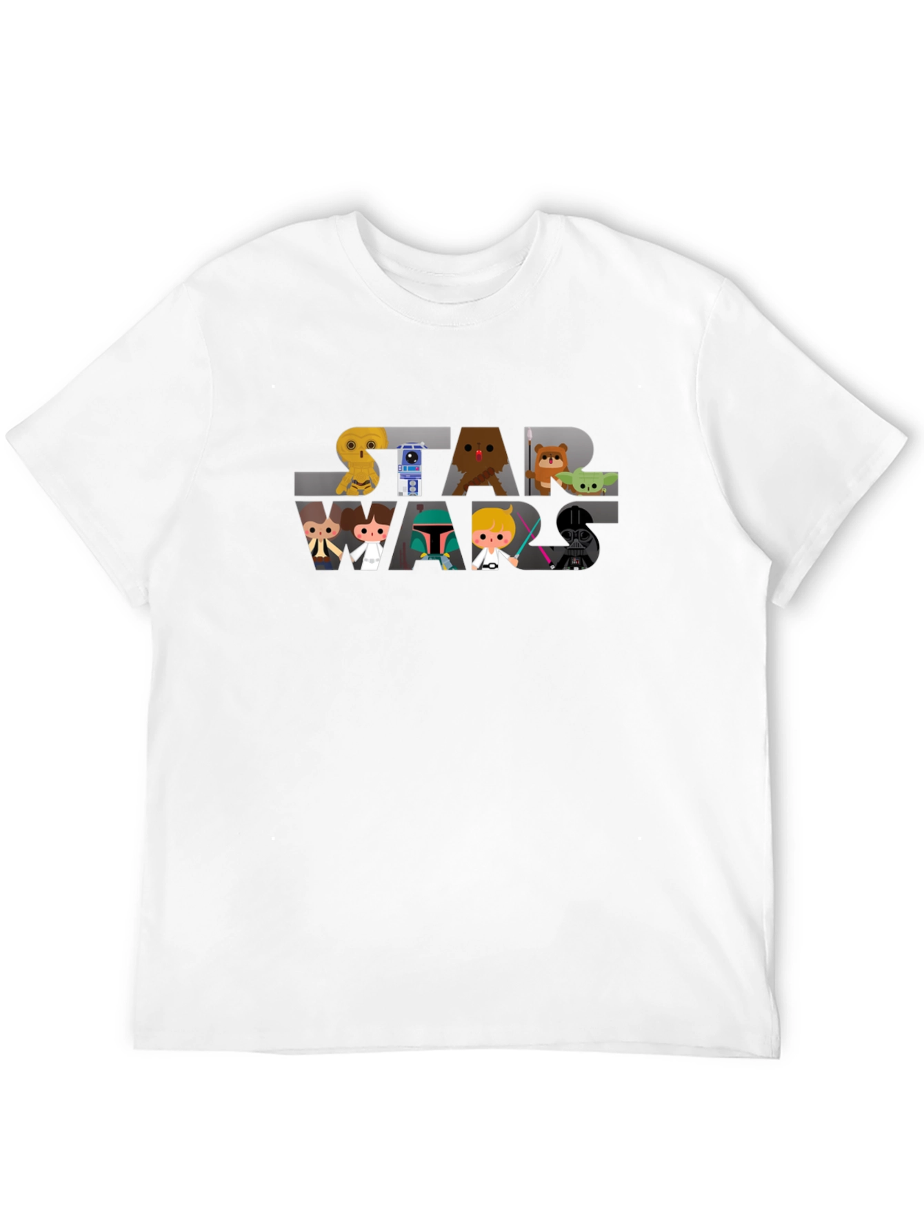 Star Wars Cartoon Character Graphic Tee