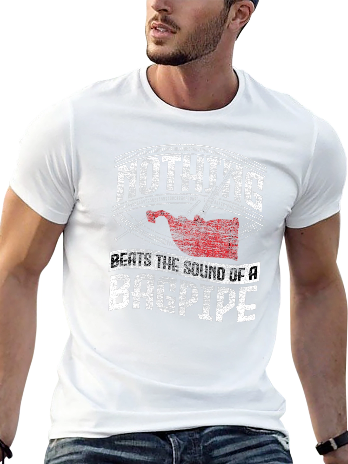 Nothing Beats the Sound of Bagpipe Graphic T-Shirt