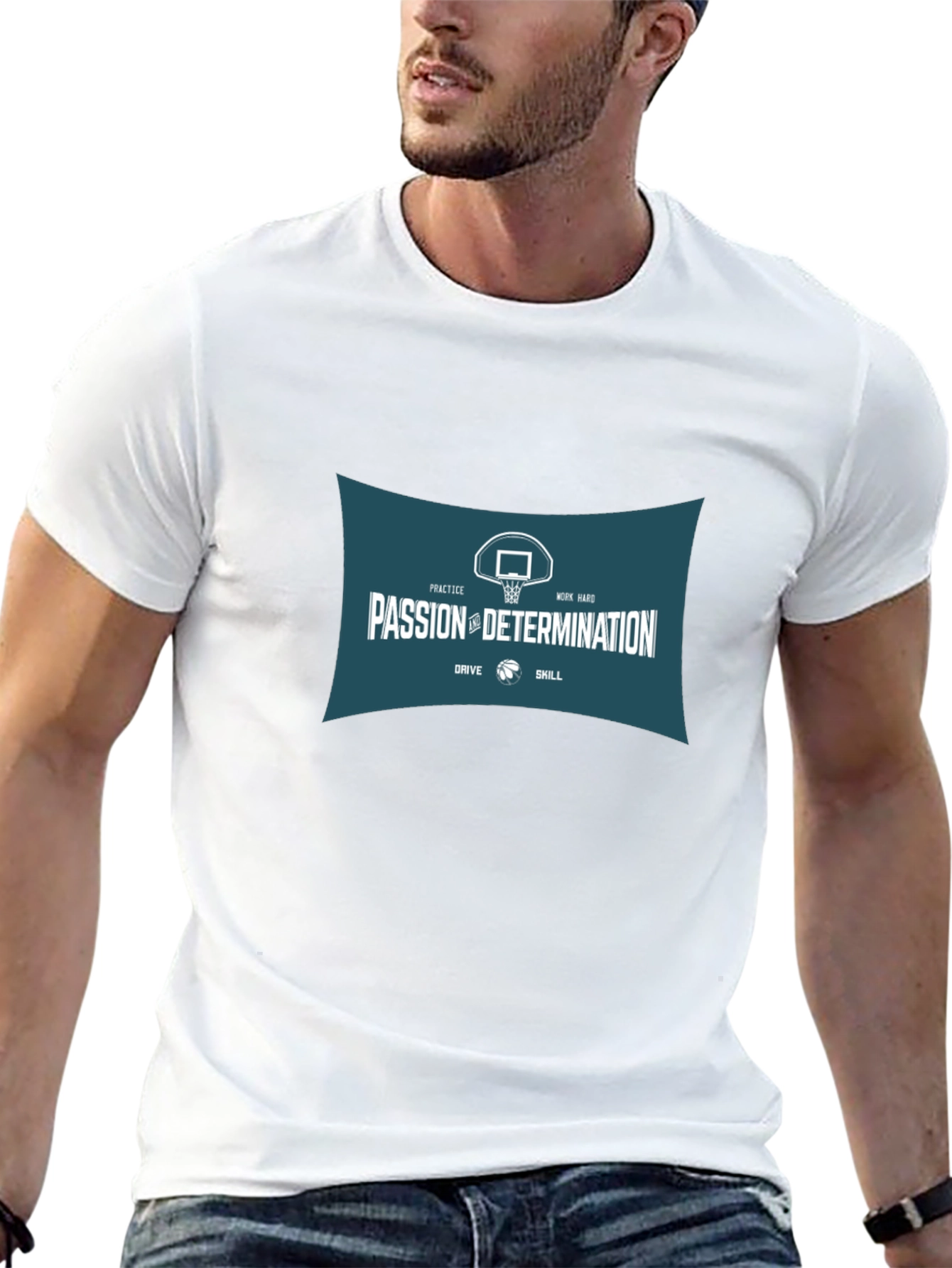 Passion & Determination Basketball Graphic Tee