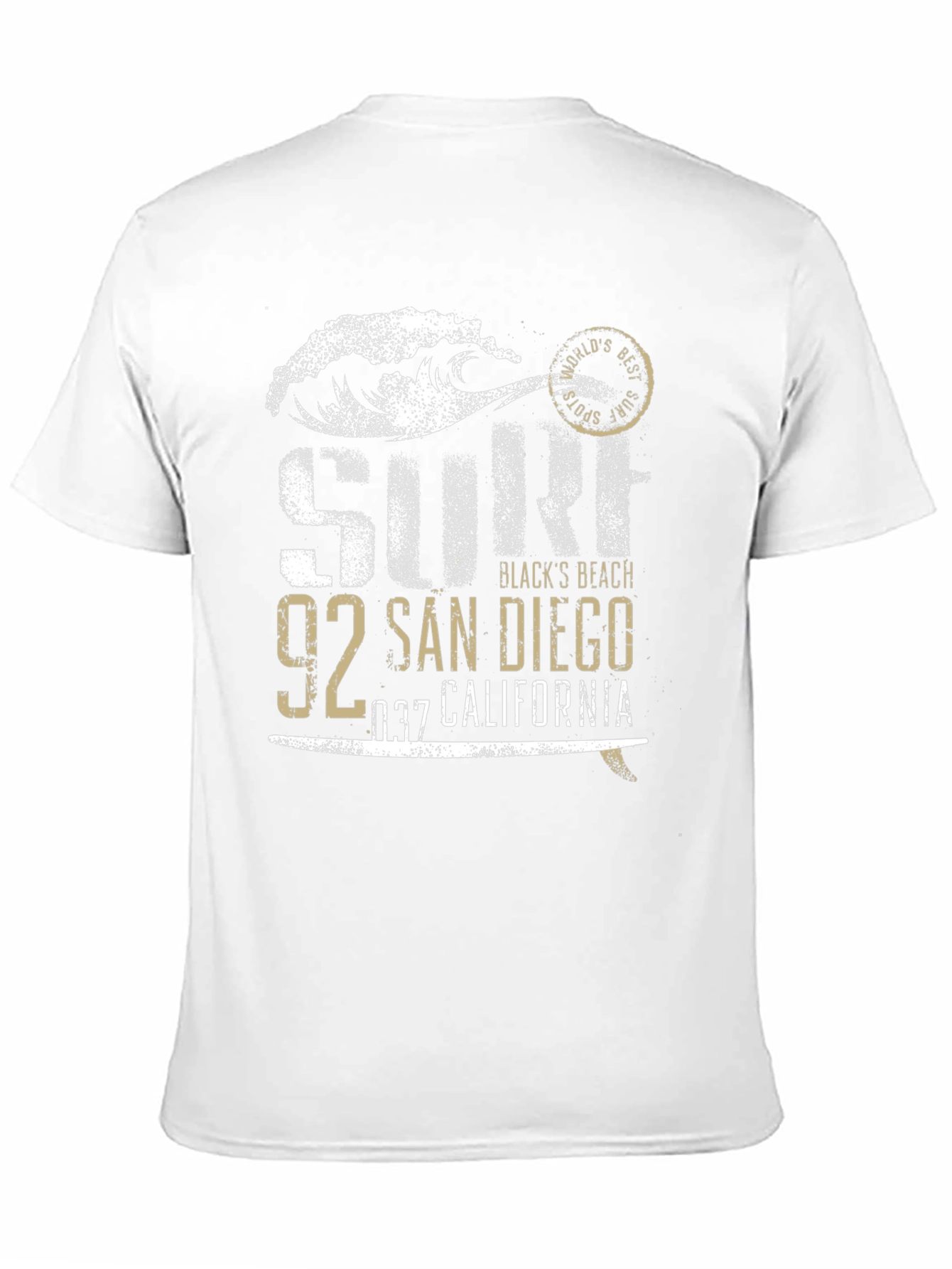 Surf San Diego Black T-Shirt