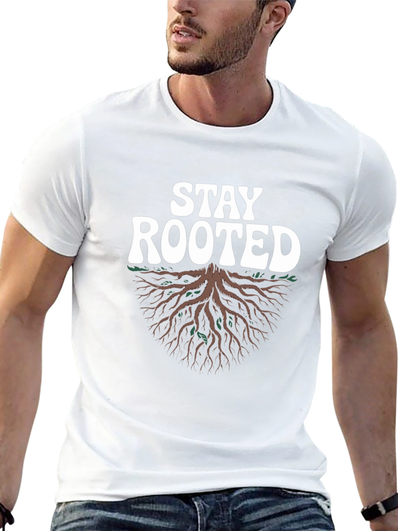 Stay Rooted Tree Graphic Tee - Stylish Unisex T-Shirt