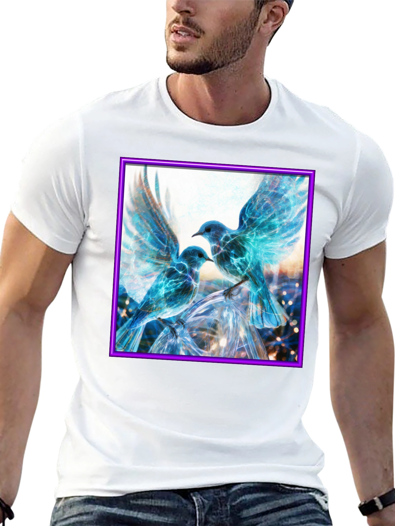 Electric Blue Bird T-Shirt