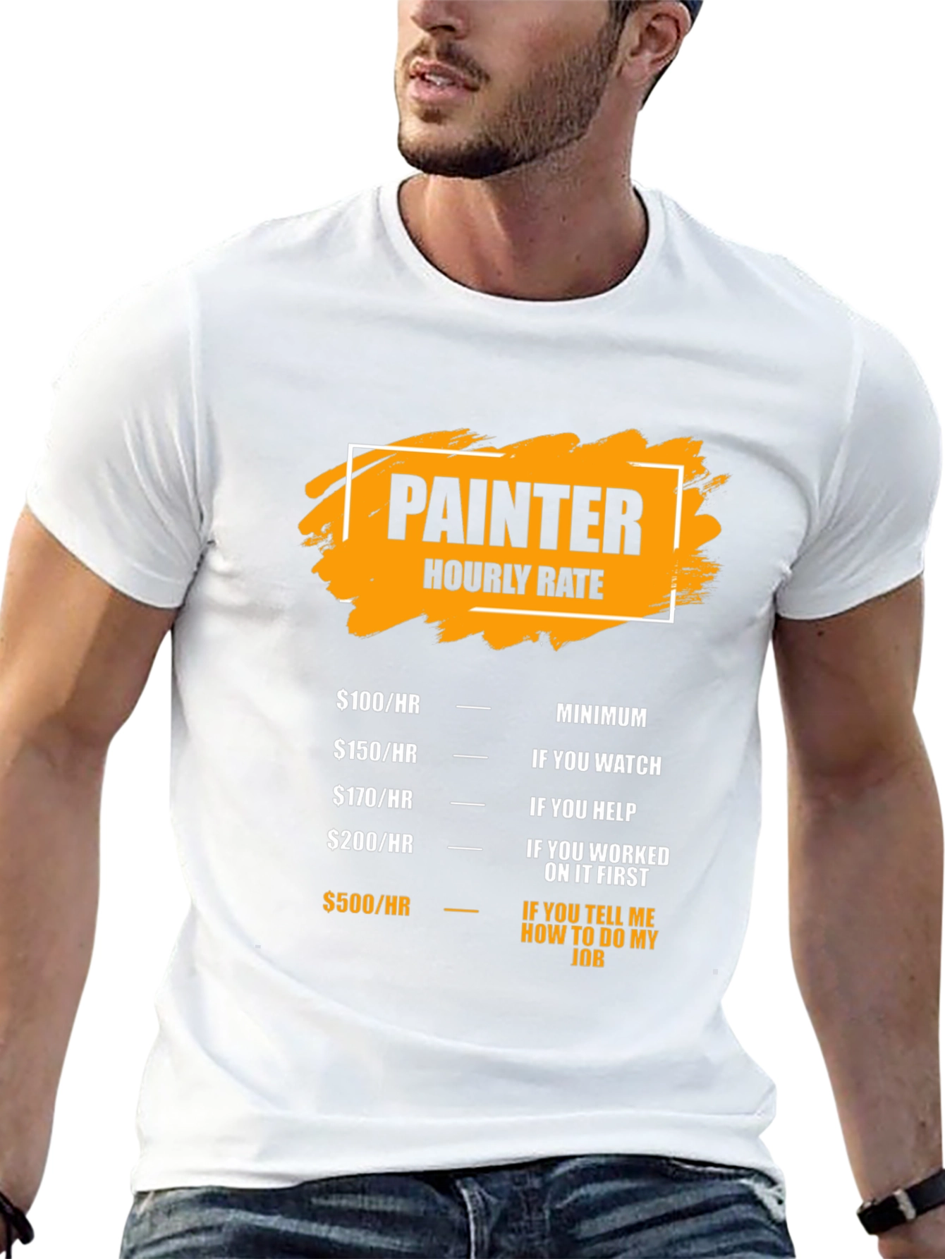 Painter Hourly Rate Funny T-Shirt