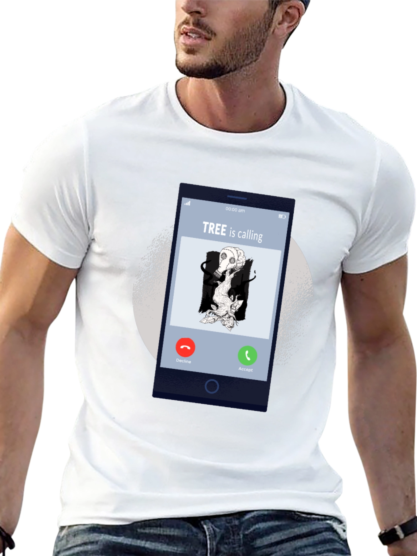 Tree is Calling Graphic T-Shirt - Eco Awareness Tee