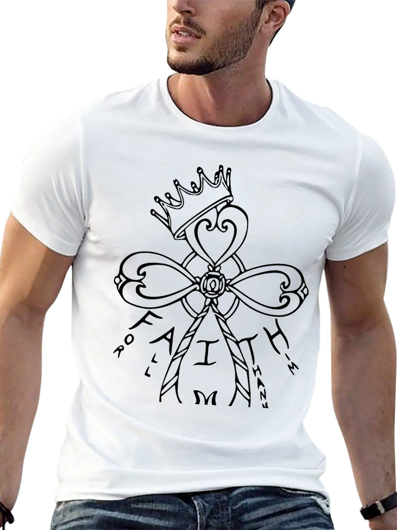 Faith Crown T-Shirt - Follow Him Graphic Tee