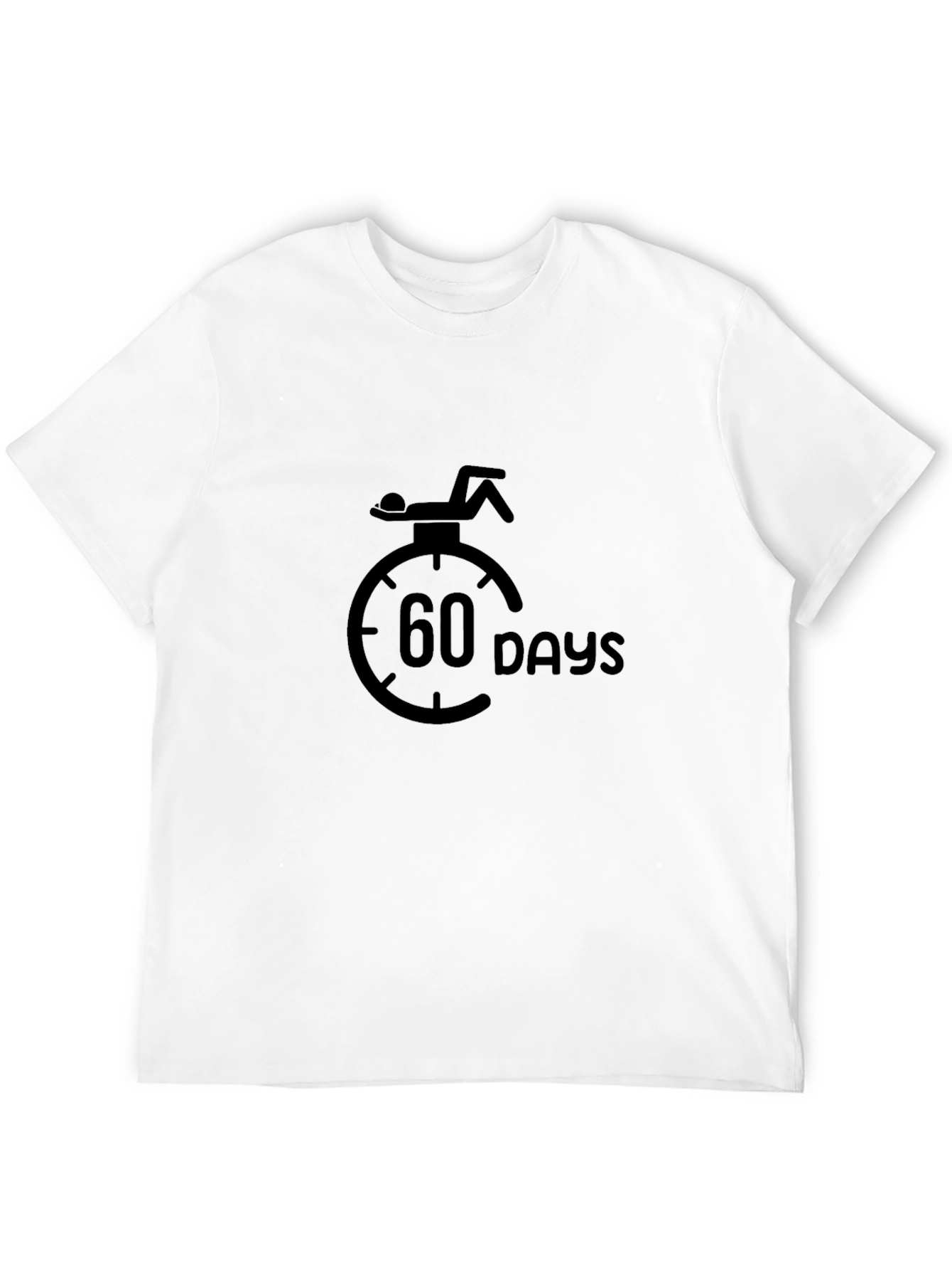60 Days Until Vacation Graphic T-Shirt