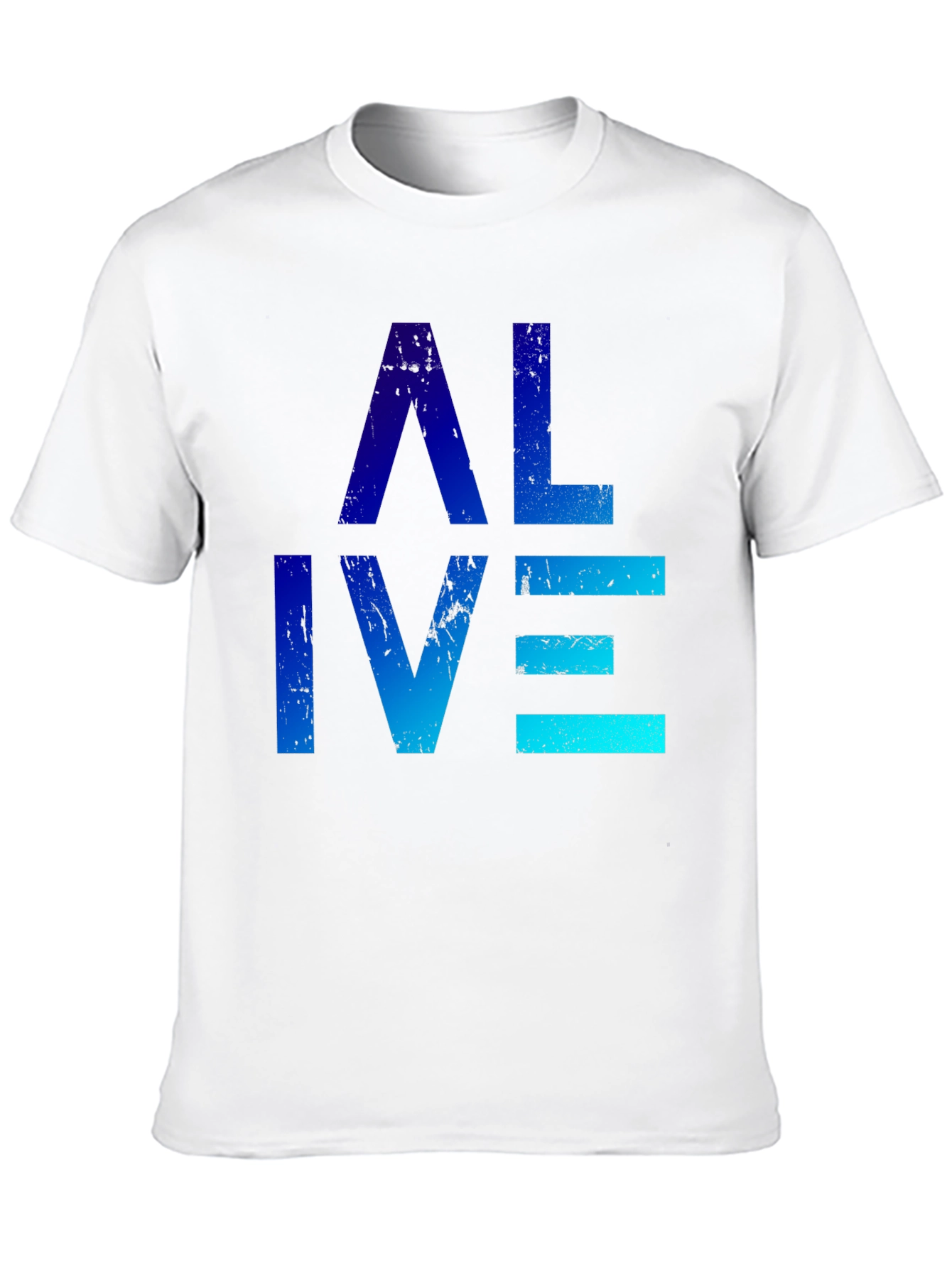 Alive Graphic Print Mens Black T-Shirt