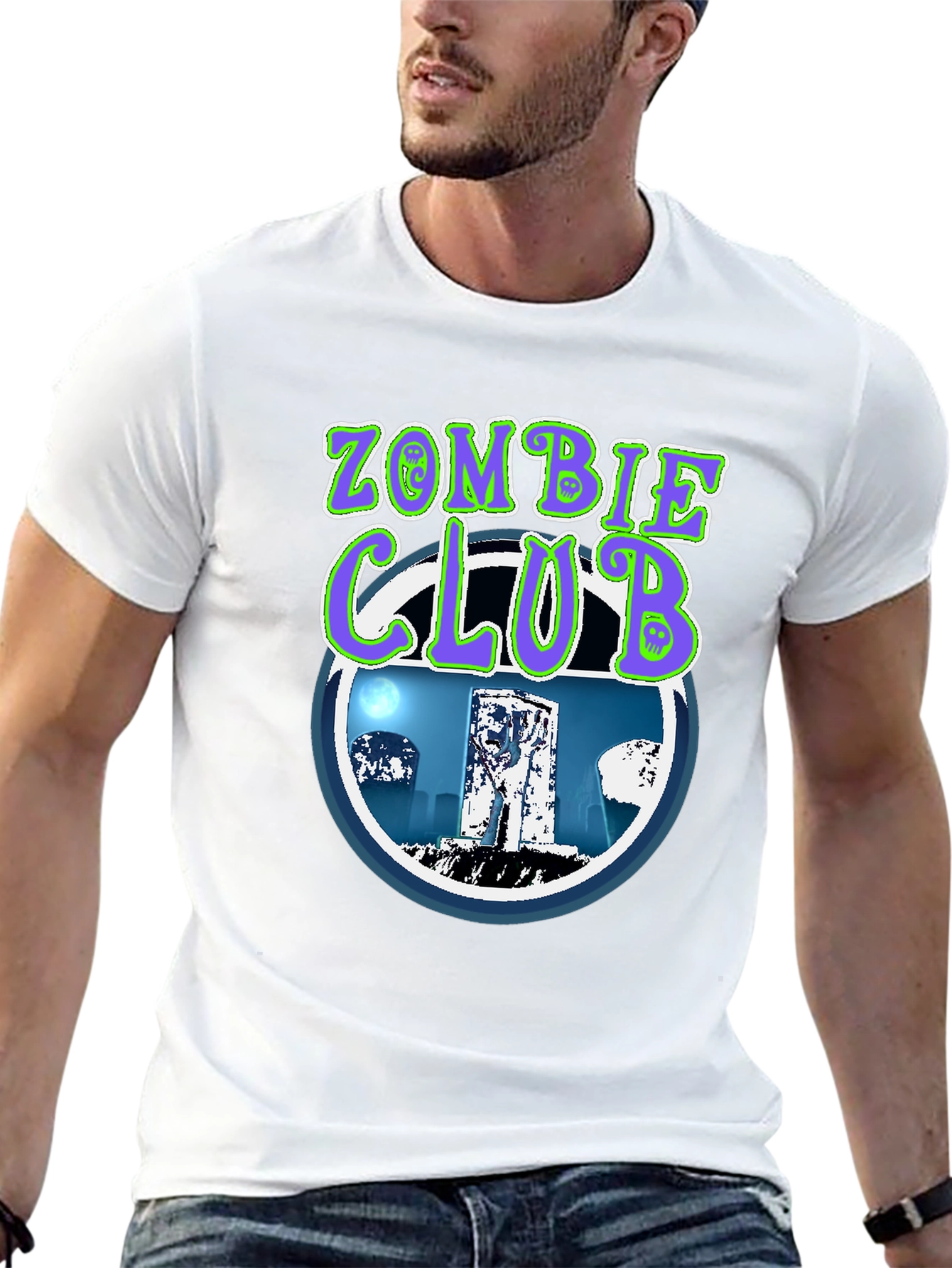 Zombie Club T-Shirt - Spooky Graphic Tee