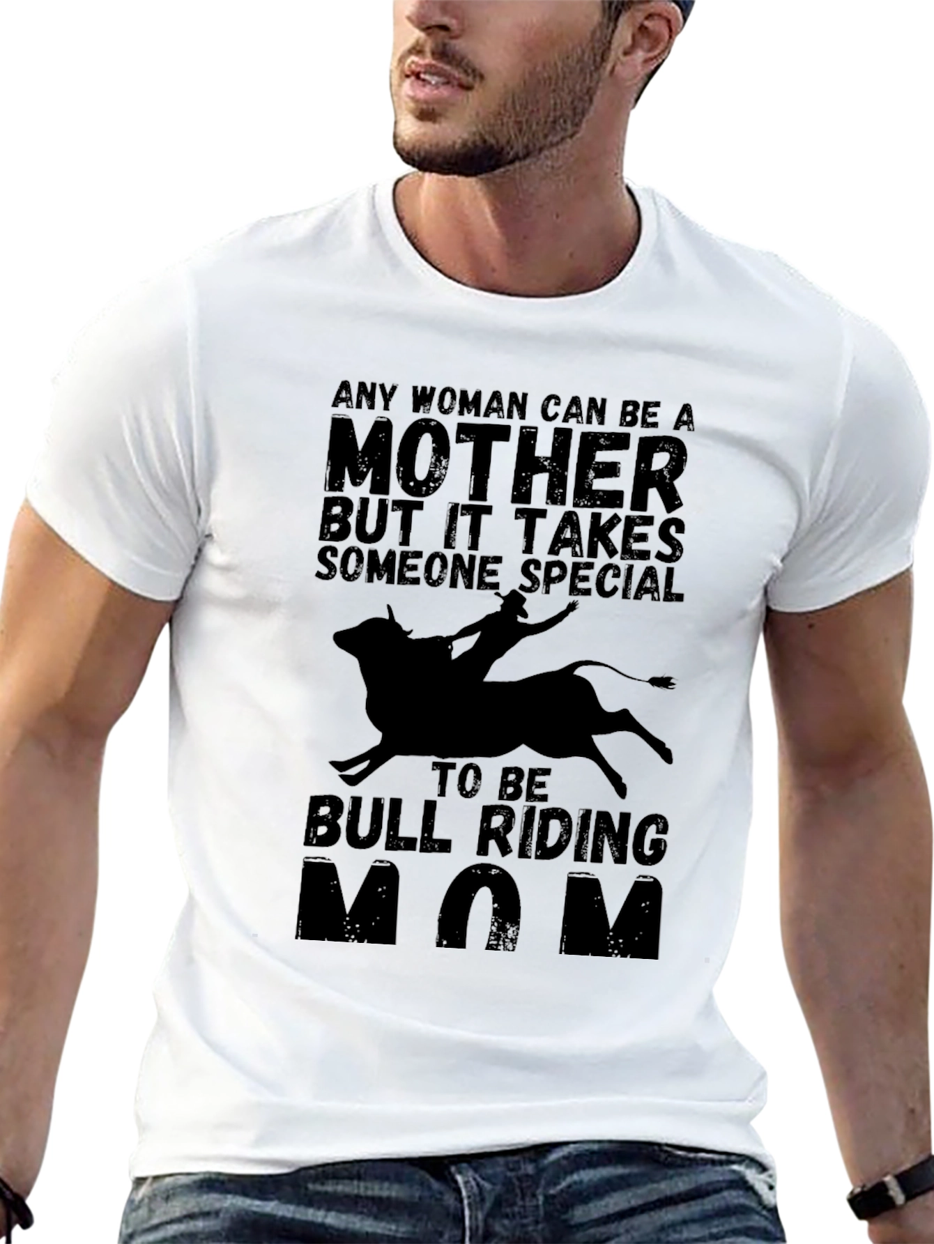 Bull Riding Mom T-Shirt - Special Mother Tee