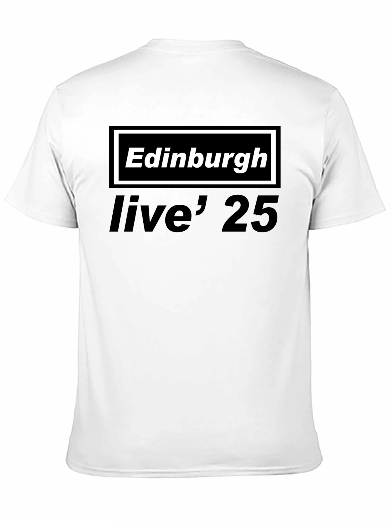 Edinburgh Live 25 T-Shirt - Classic Band Style