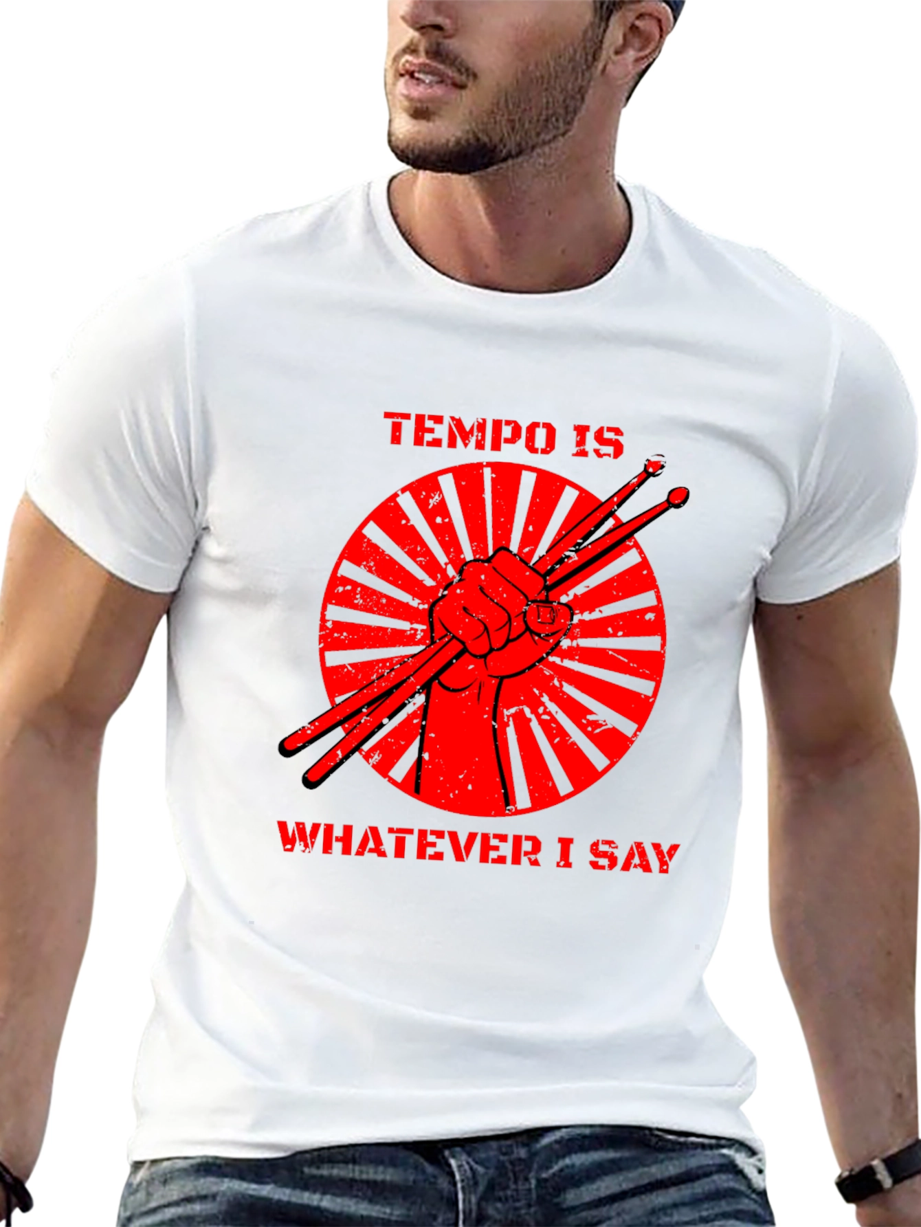Tempo is Whatever I Say Drummer T-Shirt