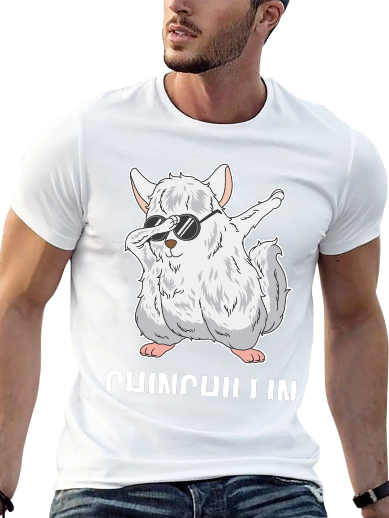 Chinchilla Dabbing T-Shirt - Funny Animal Tee