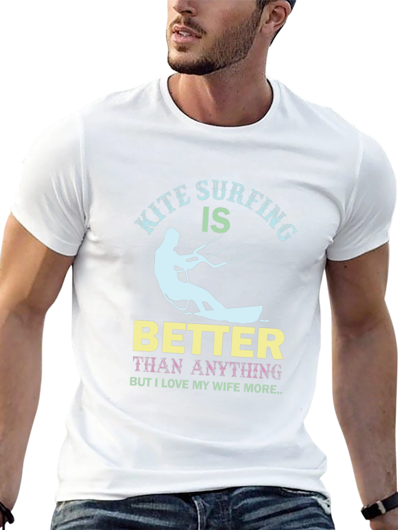 Kite Surfing Better Than Anything Funny Graphic Tee