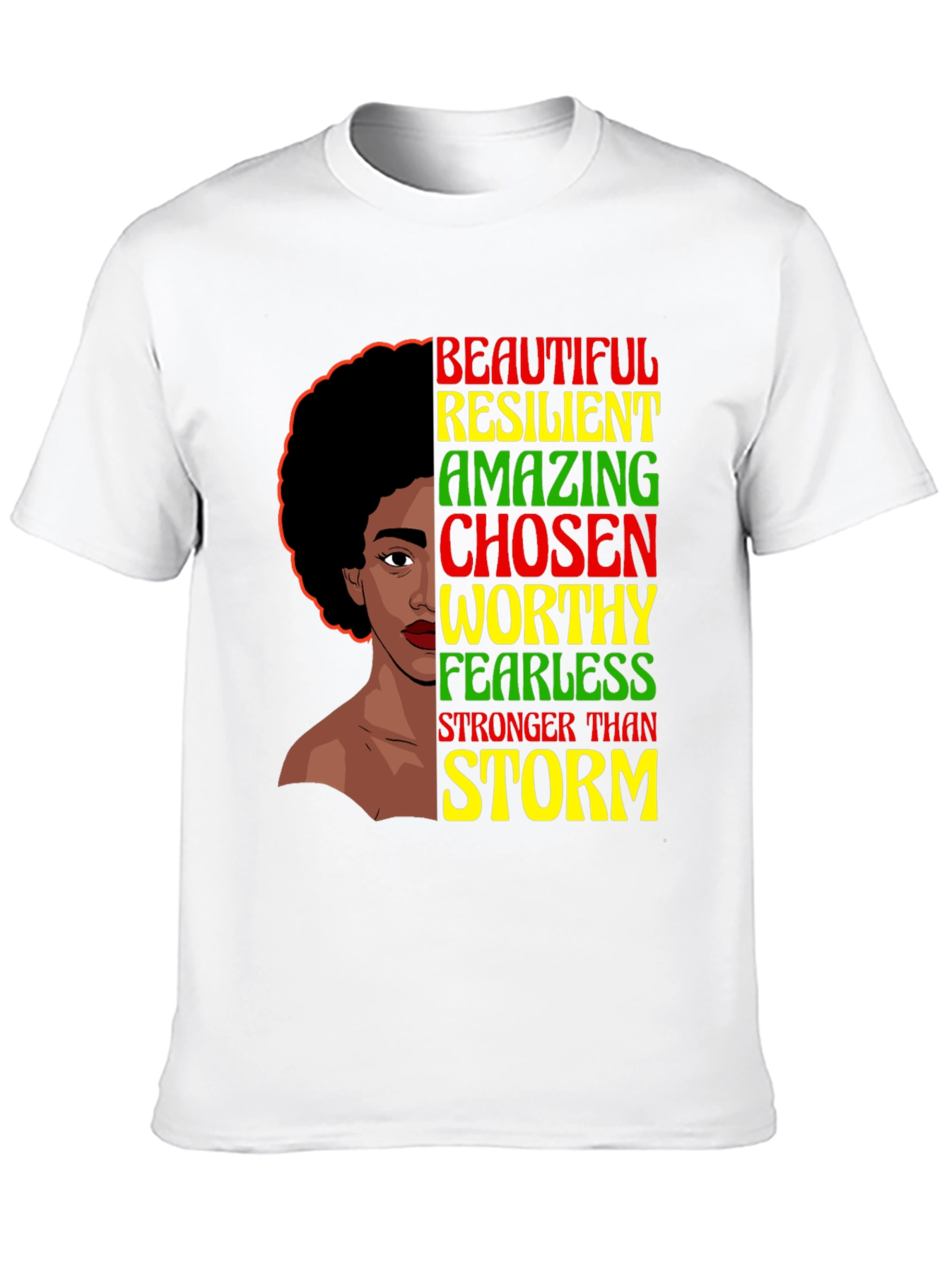 Beautiful Resilient Black Woman Graphic Tee