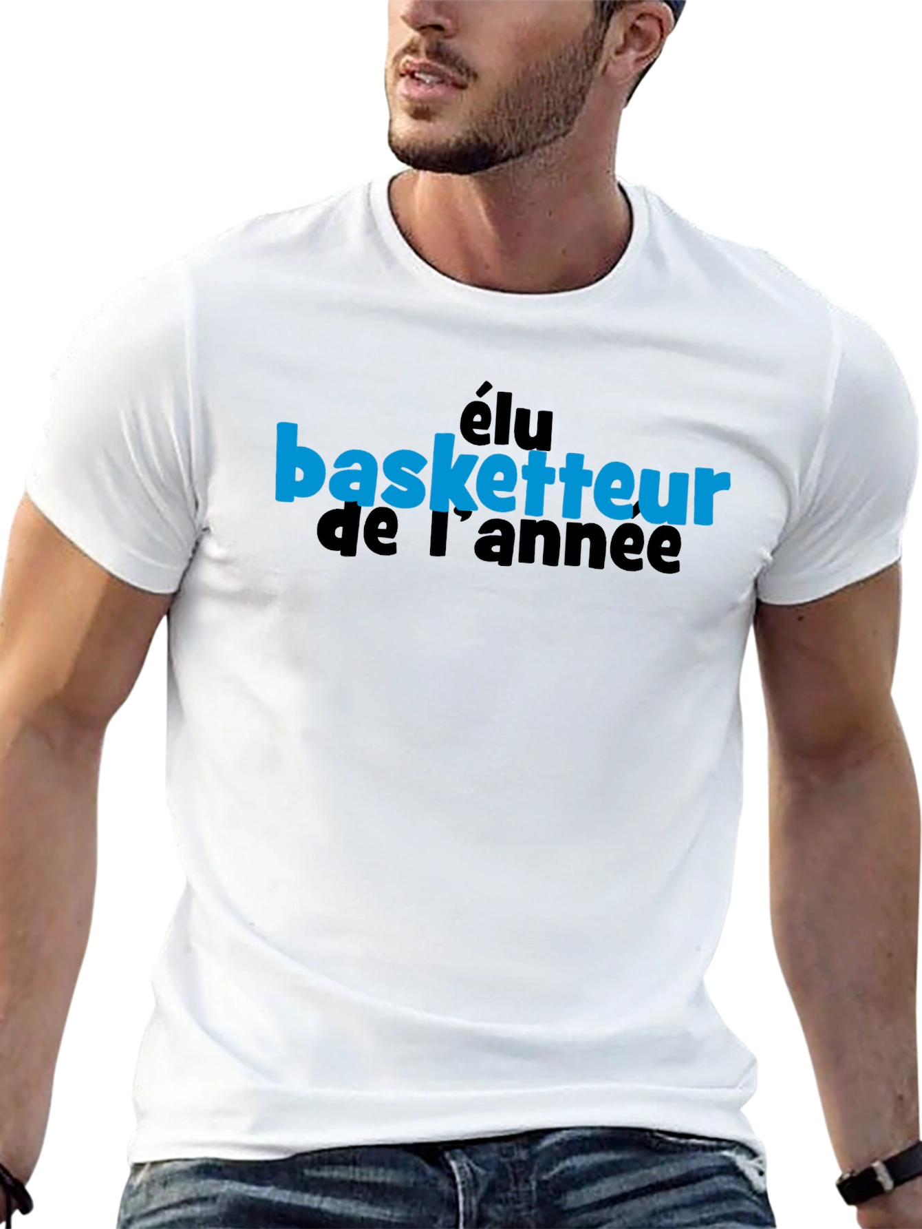 Élu Basketteur T-Shirt - Black Graphic Tee