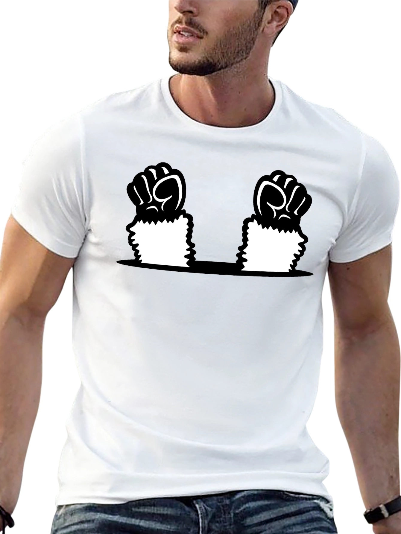 Funny Cartoon Hand T-Shirt