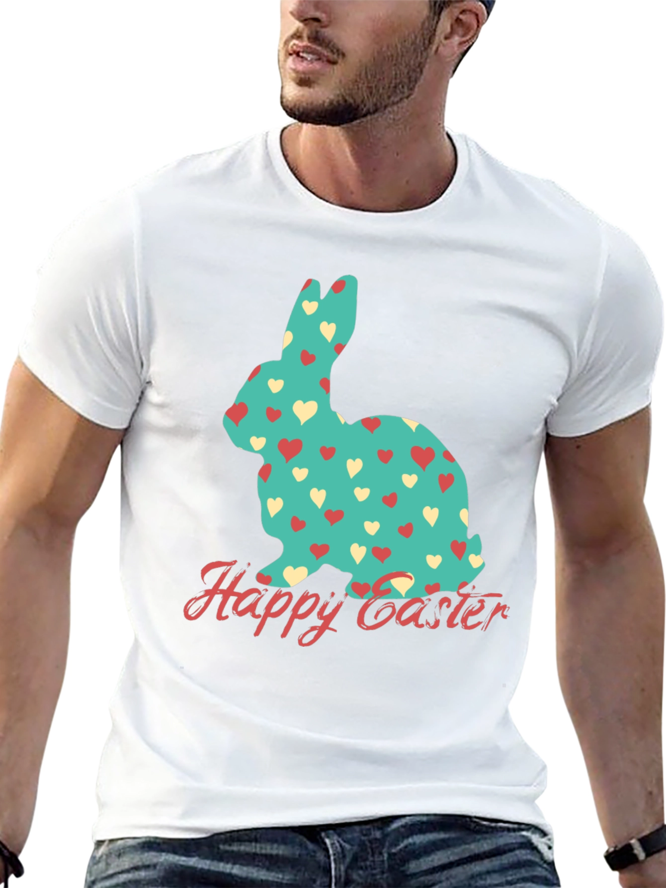Happy Easter Bunny Heart T-Shirt