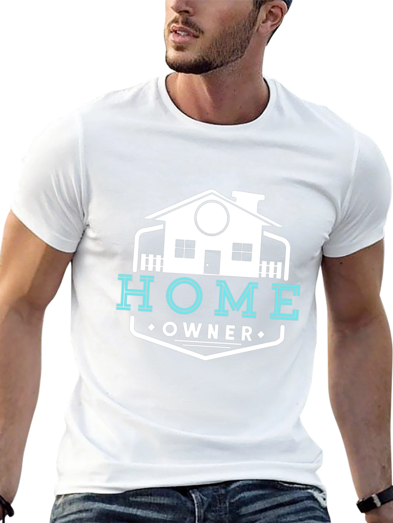 Home Owner Graphic Tee - Black Cotton T-Shirt