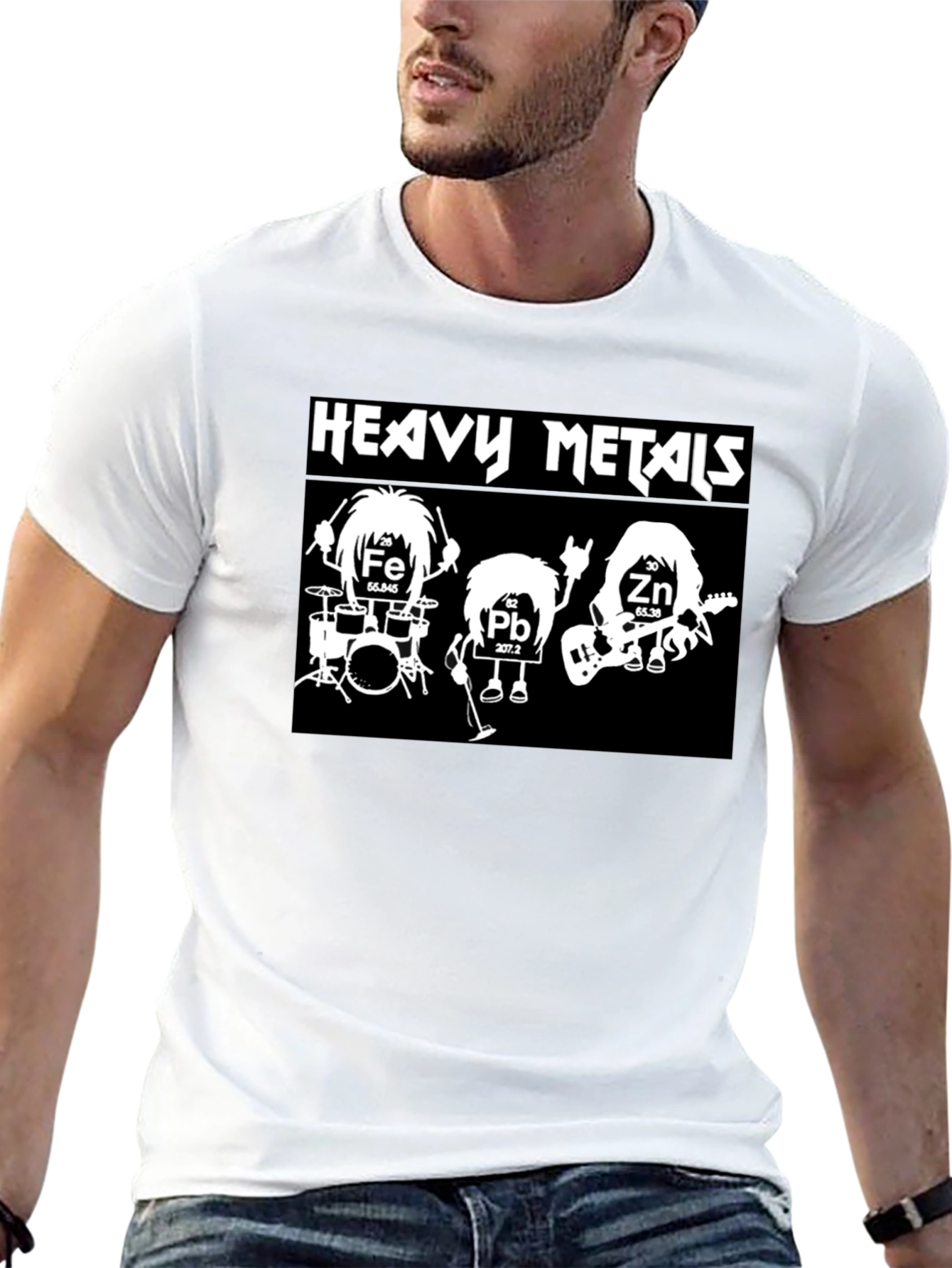 Heavy Metals Band T-Shirt Black Cotton